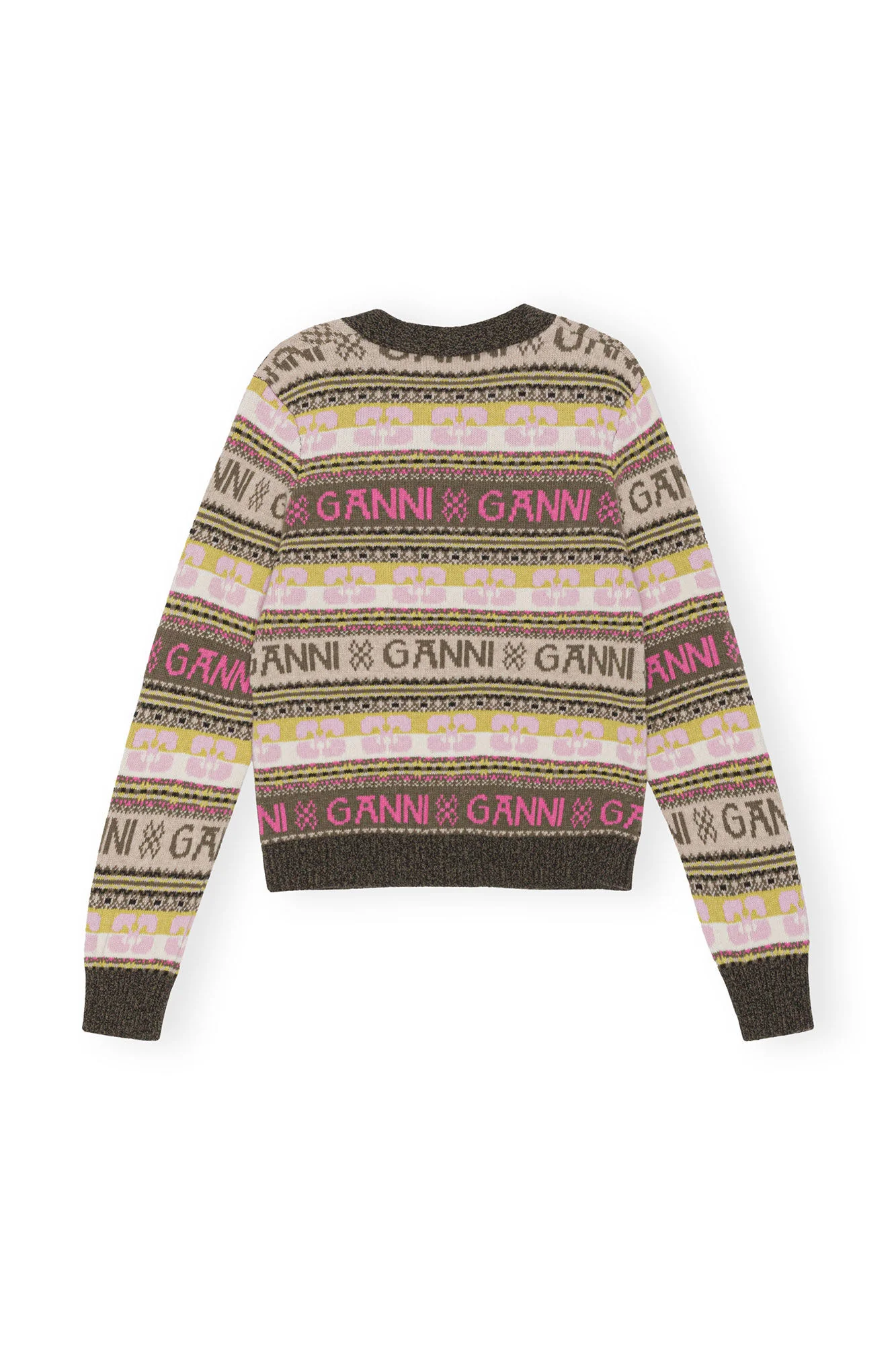 Multifarget Logo Wool Mix Cardigan - Image 6