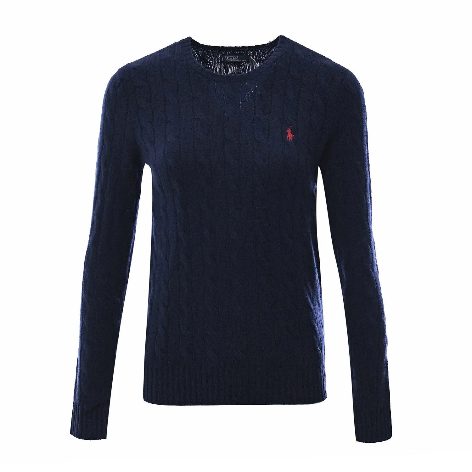Navy Cabel Sweater