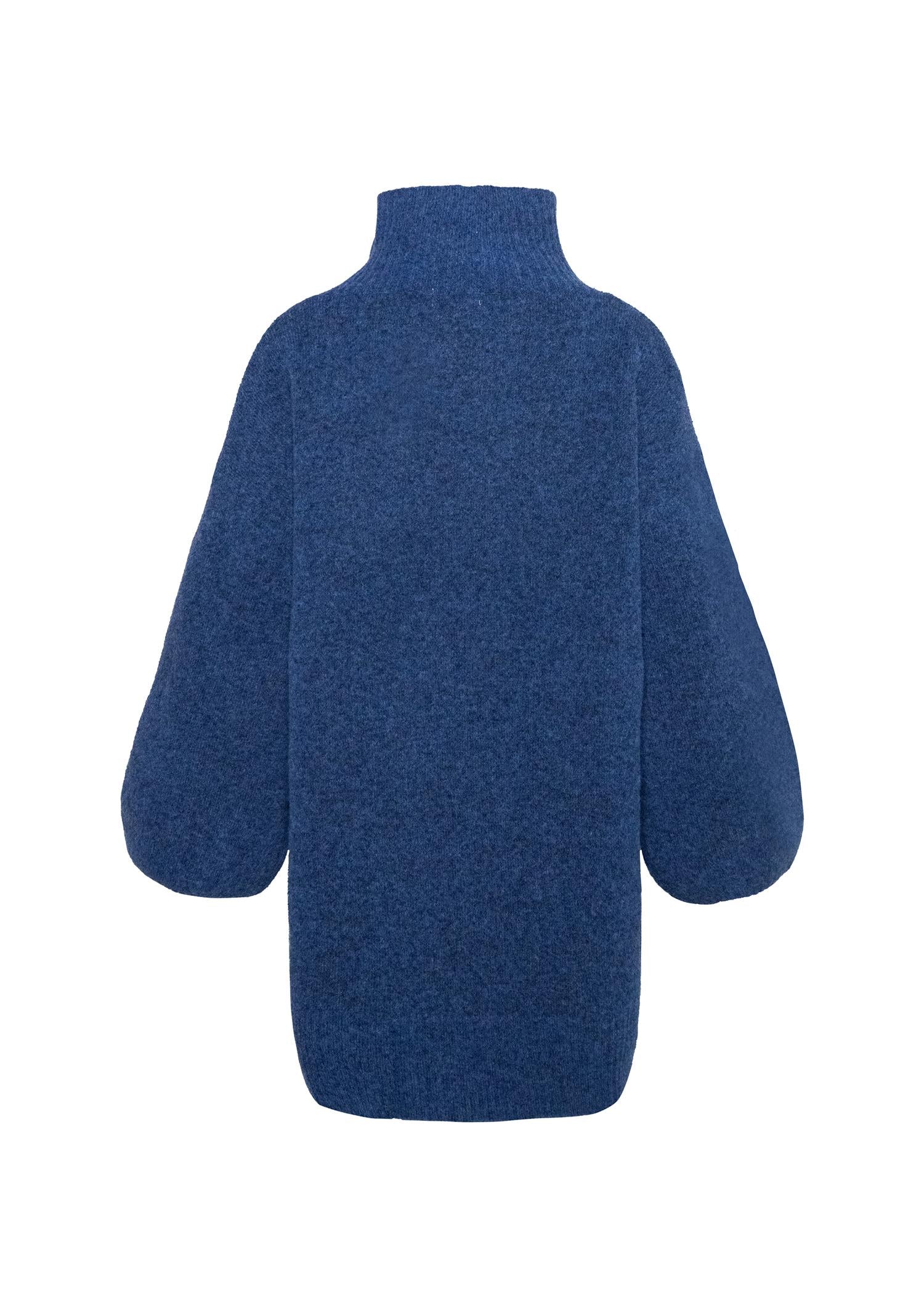 Navy Fam Patch Long Sweater - Image 8