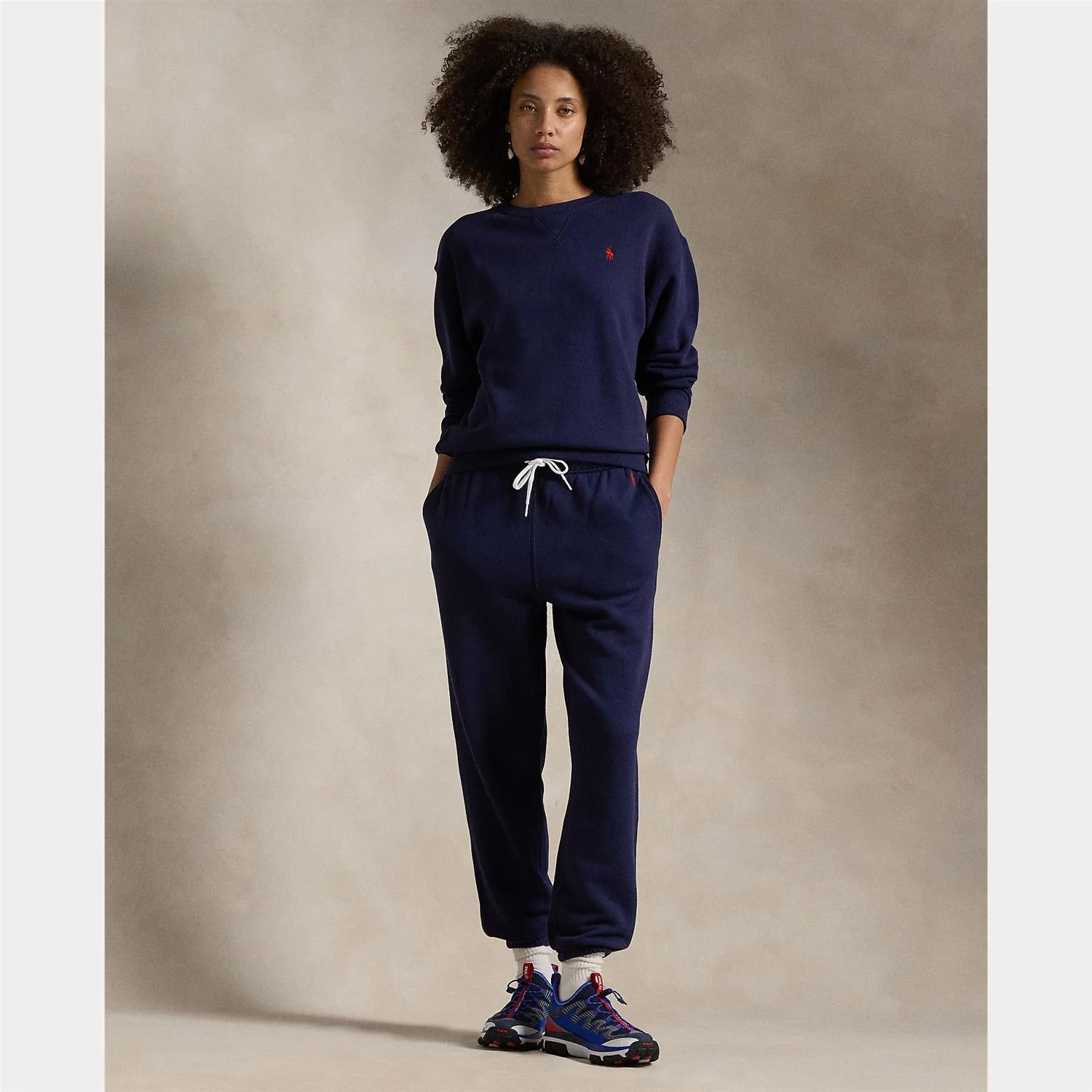 Navy Fleece Crewneck pullover - Image 3
