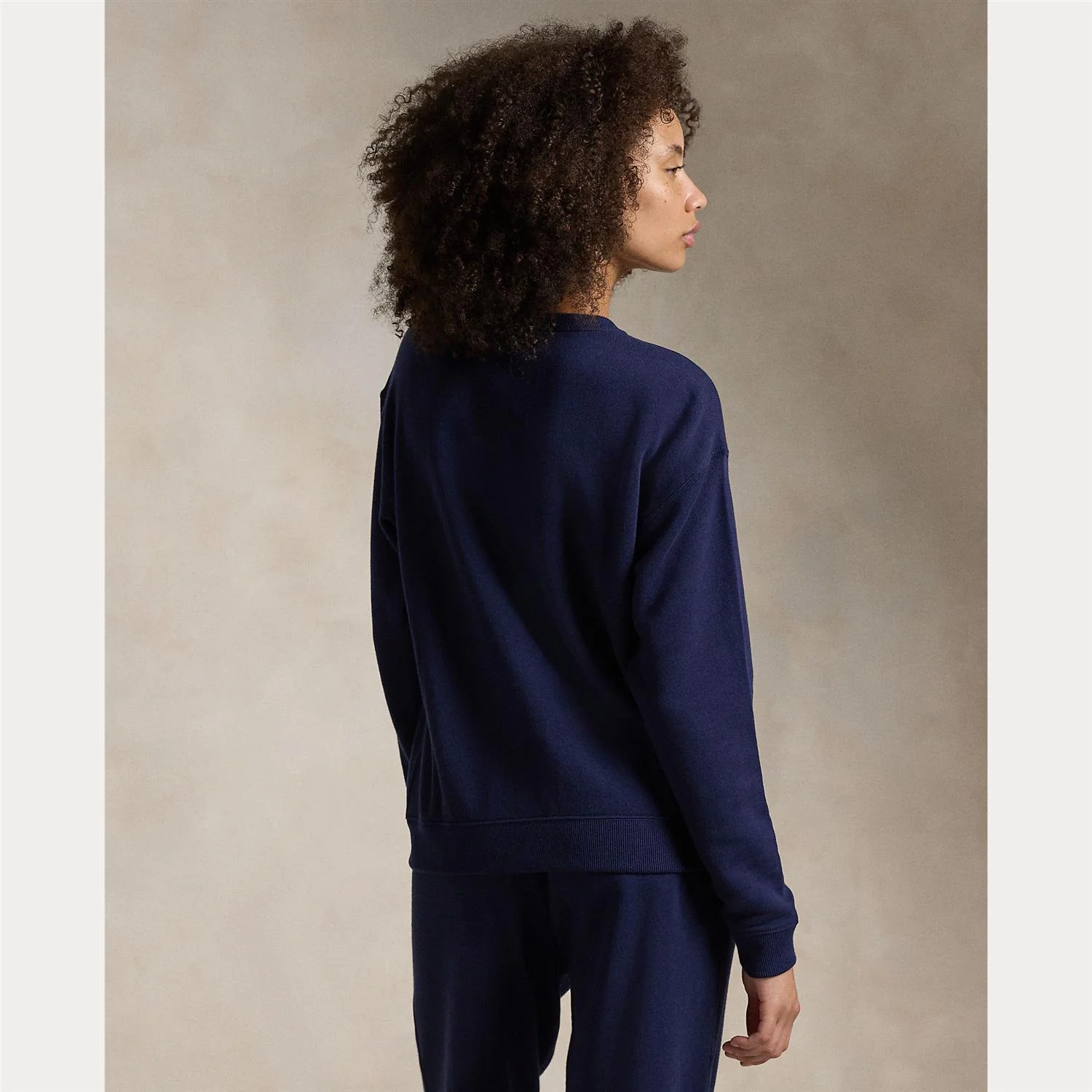 Navy Fleece Crewneck pullover - Image 4
