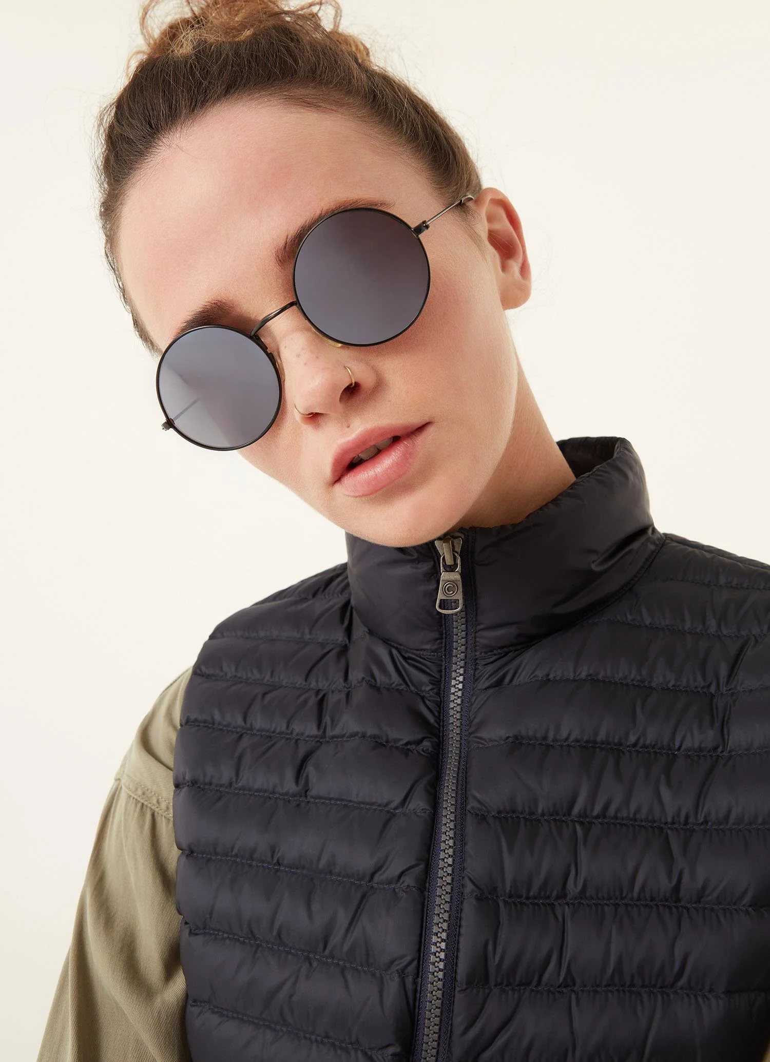 Navy Ladies Down vests - Image 6