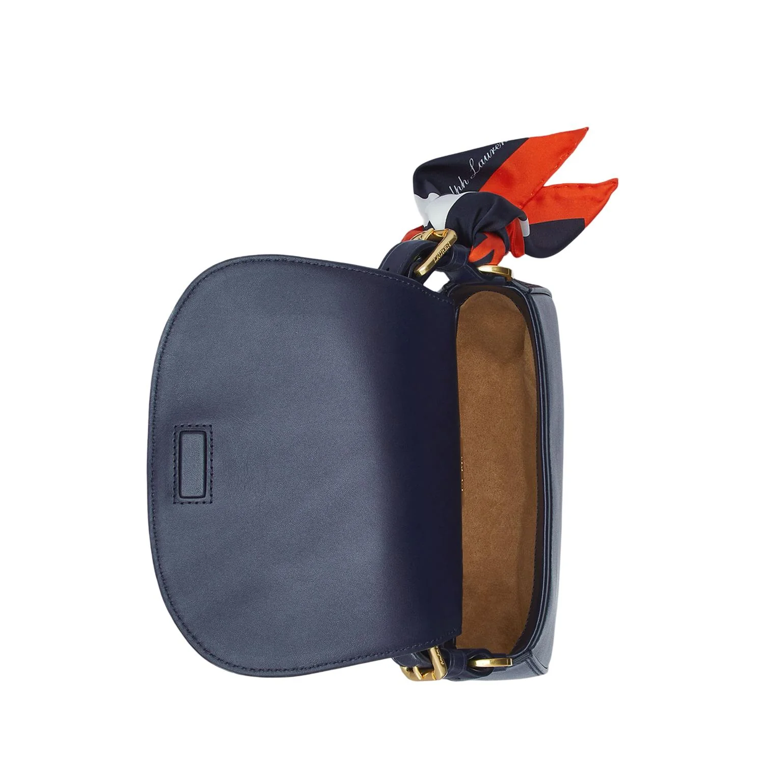 Navy Scarf-Trim Medium Tanner Crossbody - Image 5
