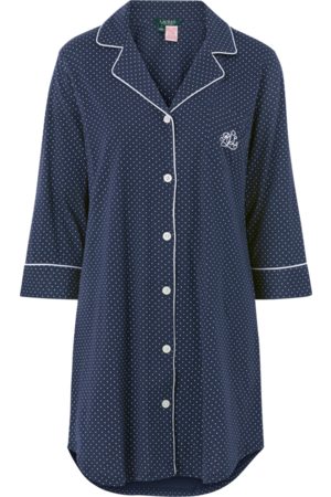 Navy/white dot Herritage 3/4 Classic Notch sleeps