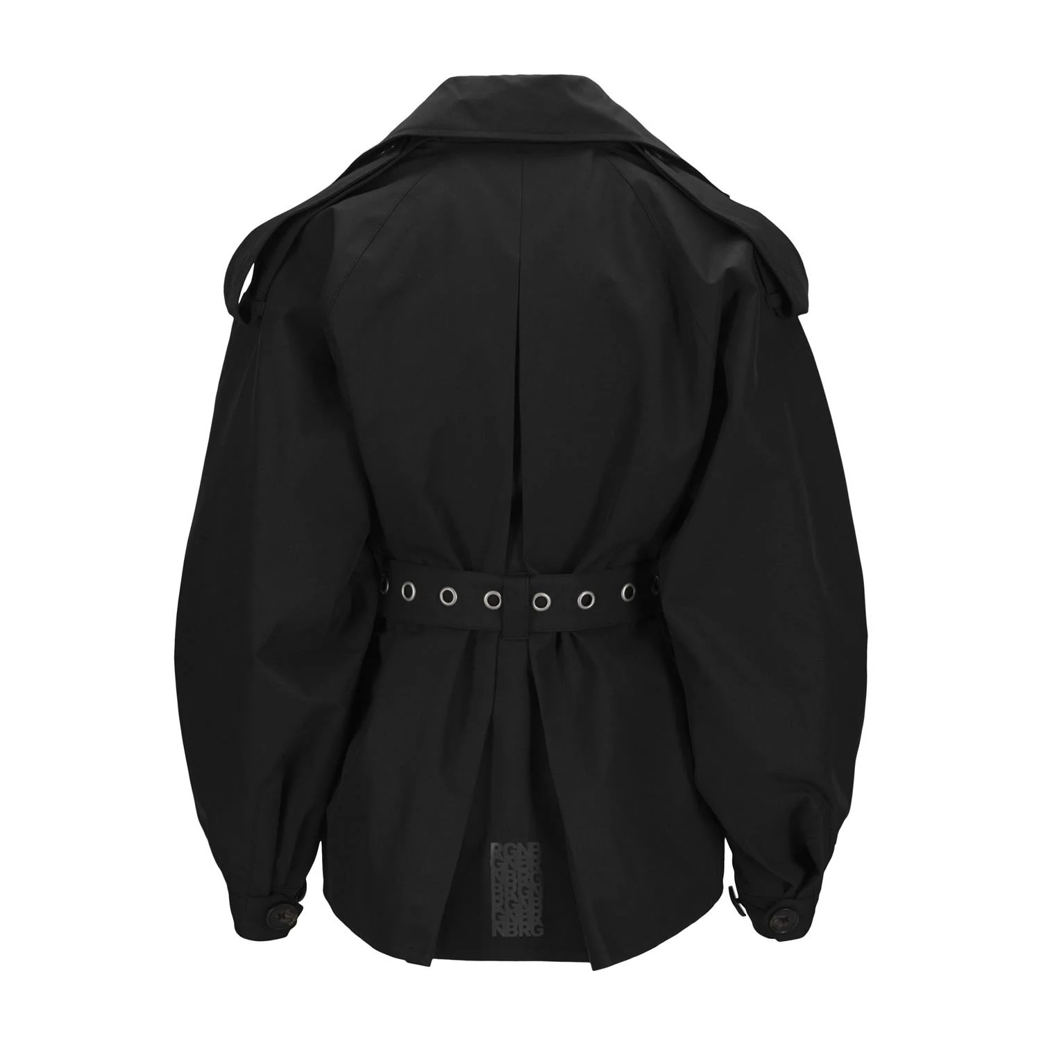 New Black Duskregn Short Trench Coat - Image 2