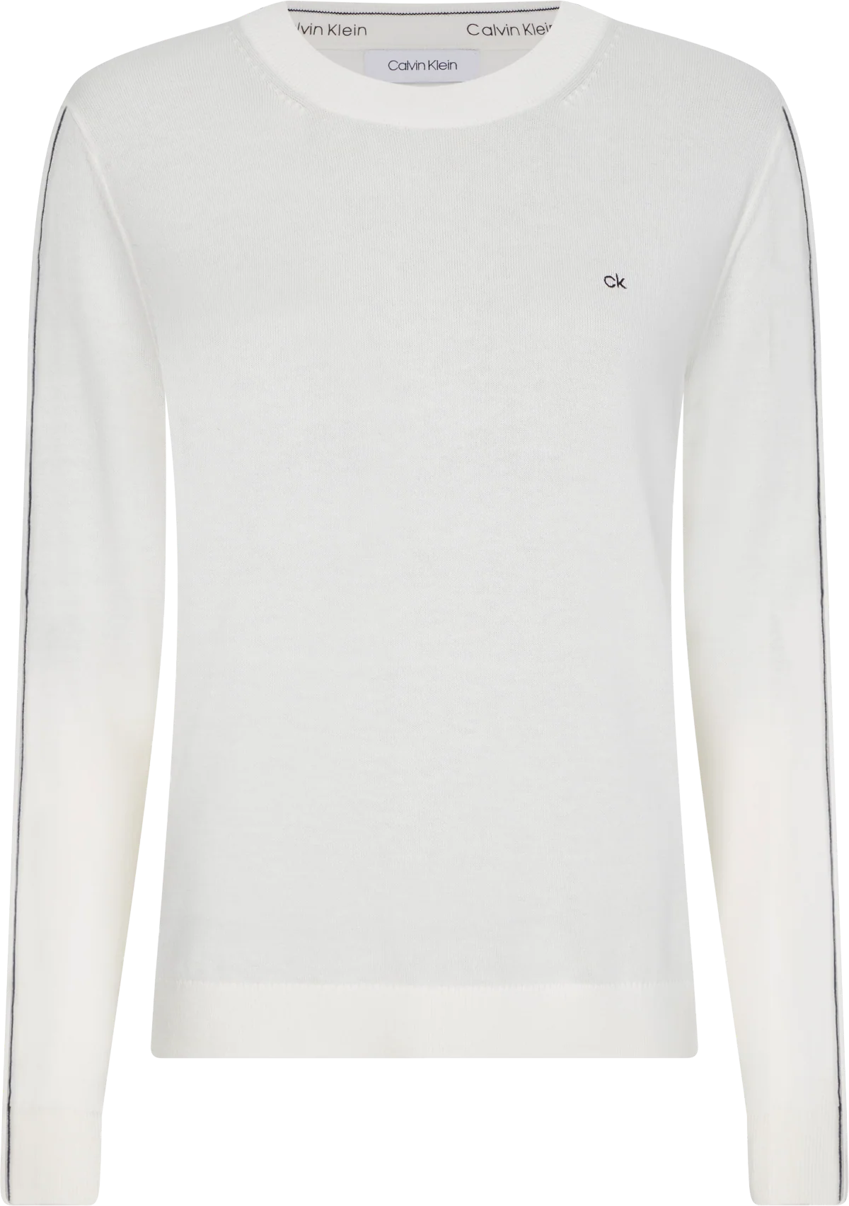 Offwhite Cotton silk line sweater