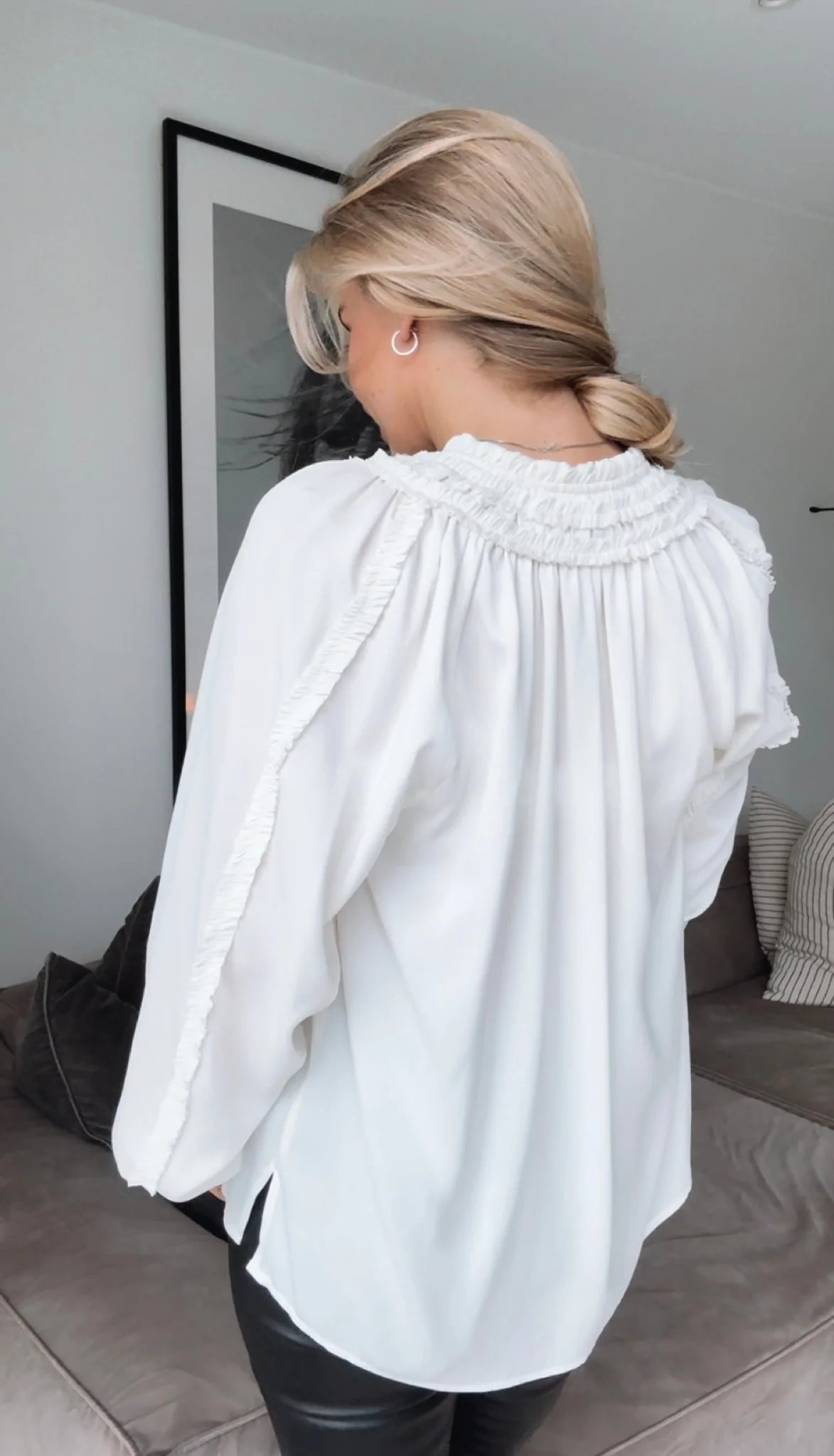 Offwhite Holly silkebluse - Image 3