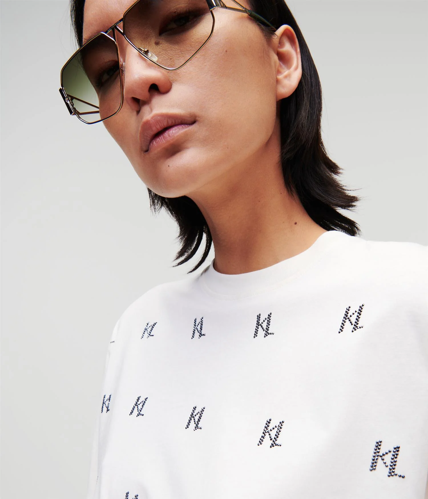 Offwhite Monogram Rhinestone t-shirt - Image 3
