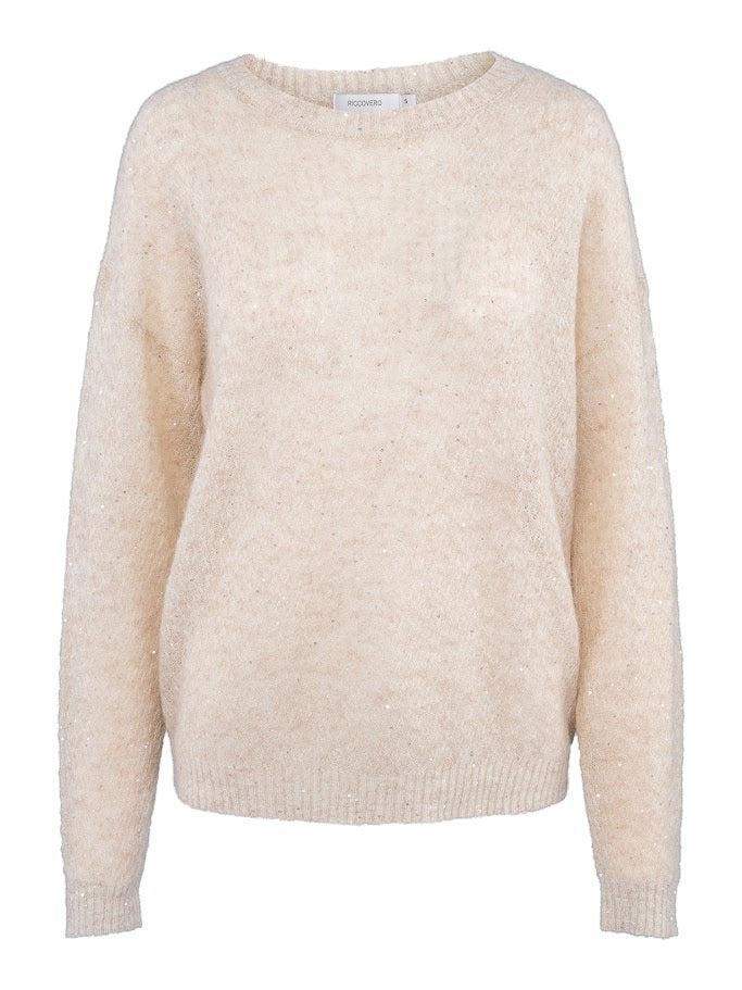 Offwhite Shimmery Sweater