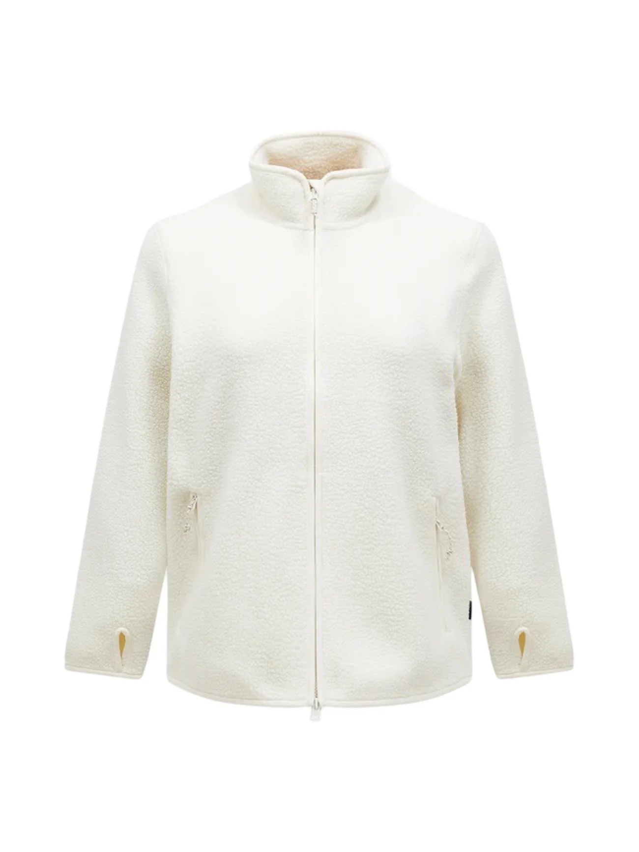 Offwhite W Pile Zip Jacket
