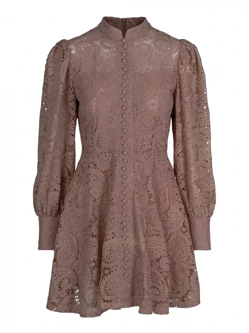Old Pink Fleur Dress Short