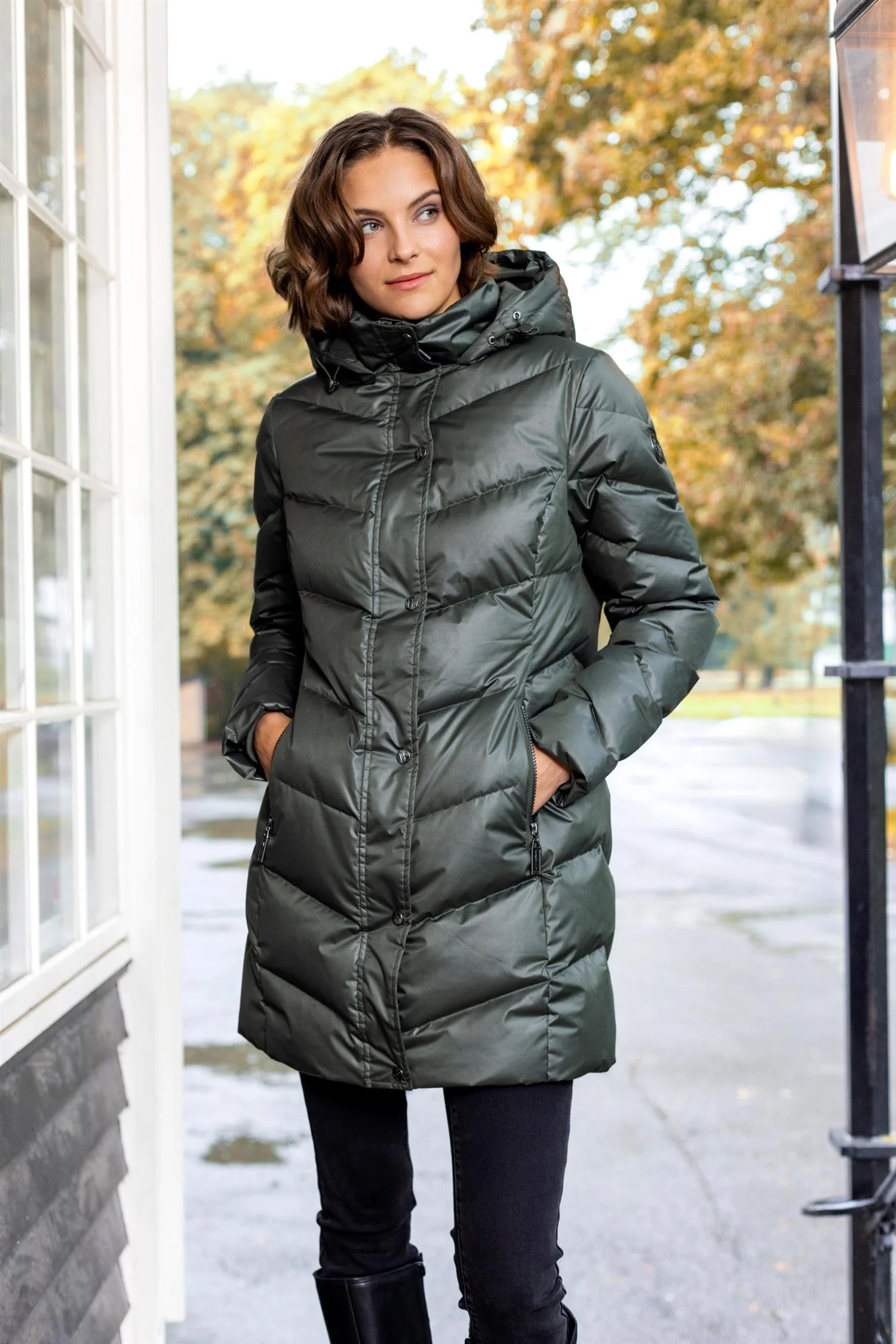 Olive Down jacket - Image 2
