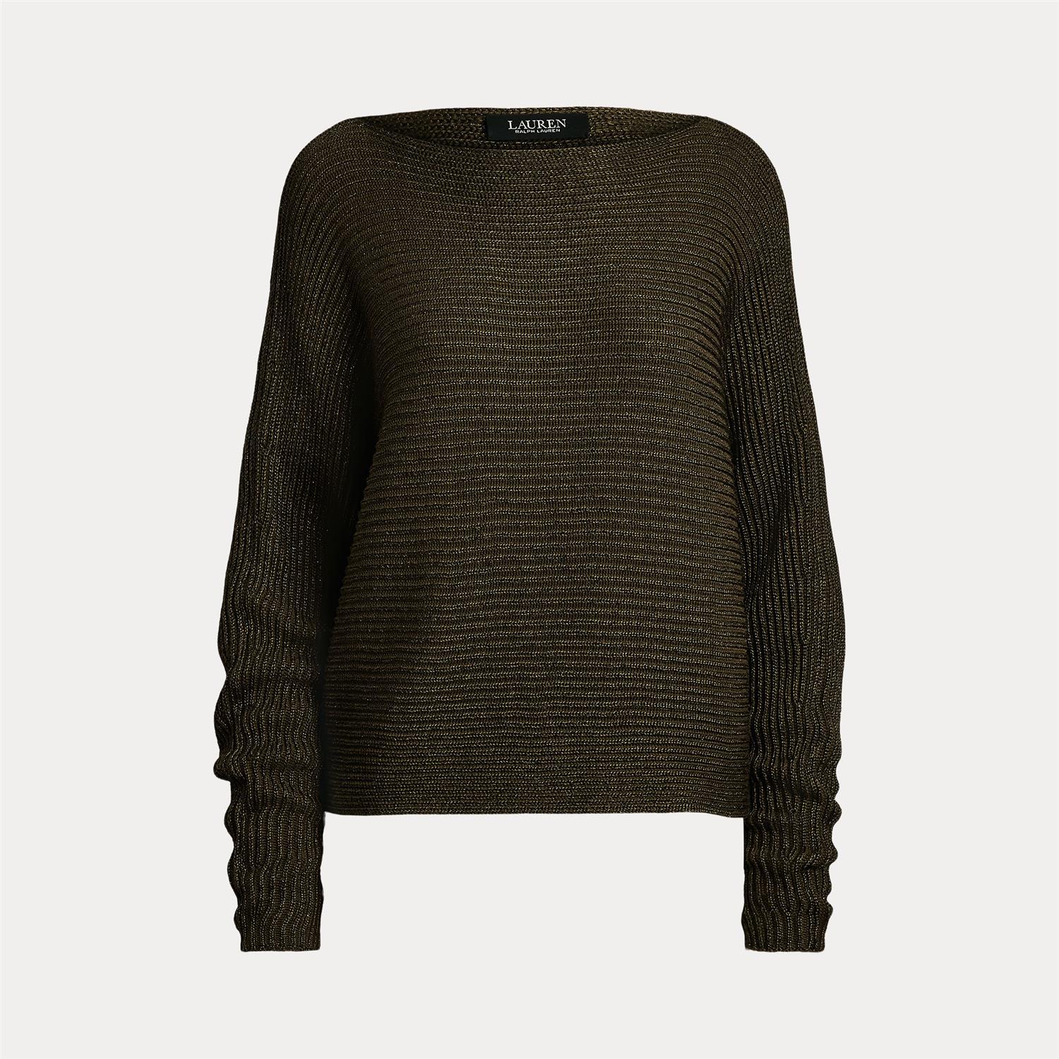 Oliven Metalic Boatneck sweater