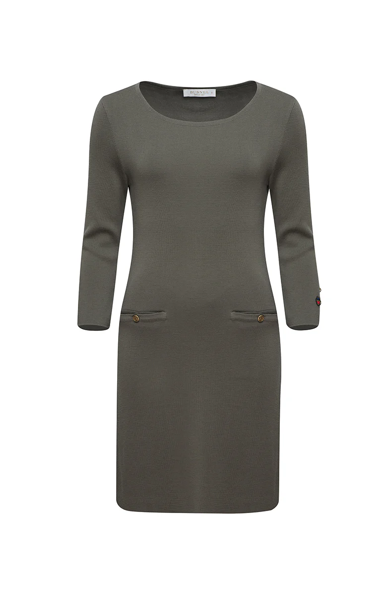 Olivengrønn Carmen dress