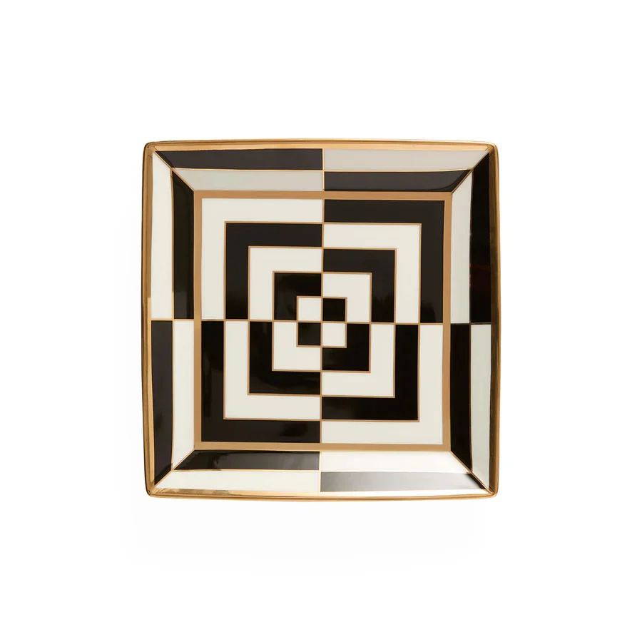 Op Art Square Serving Tray - Image 3
