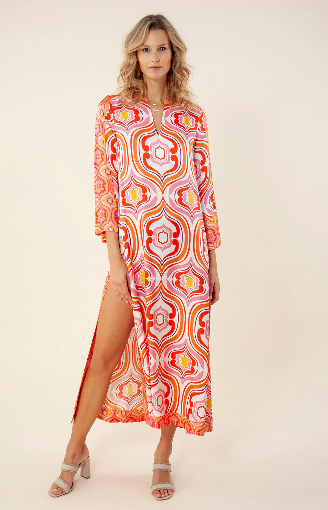 Orange Karina Long Dress