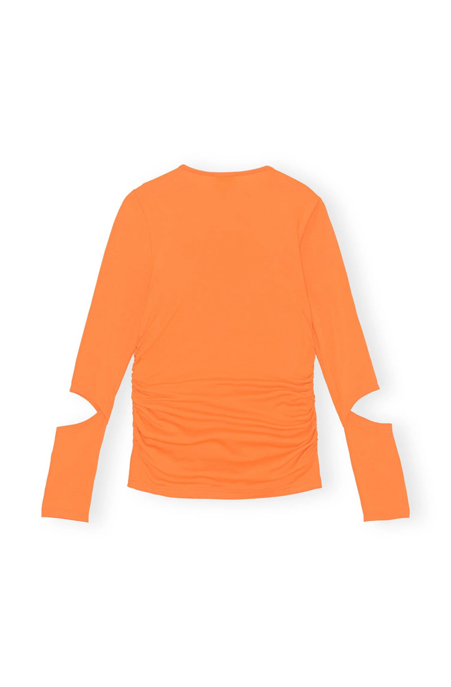 Orange Light Stretch Jersey Cutout blouse - Image 2