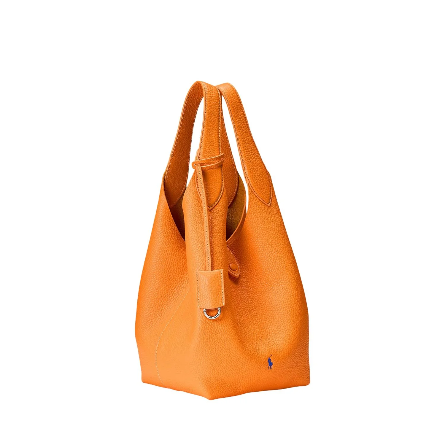 Orange Polo Play Leather Tote - Image 3