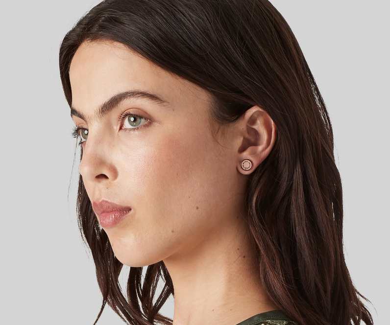 Peach The Medallion Studs - Image 2