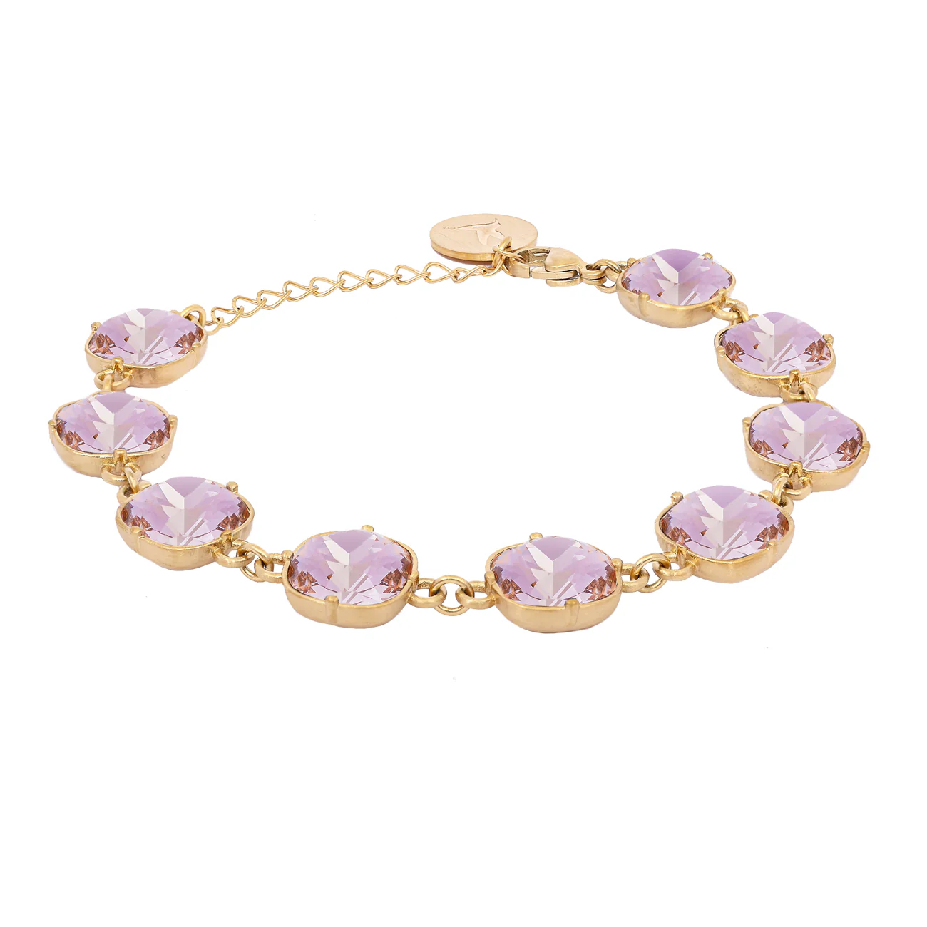 Pink favourite Carla Swarovski Lux armbånd