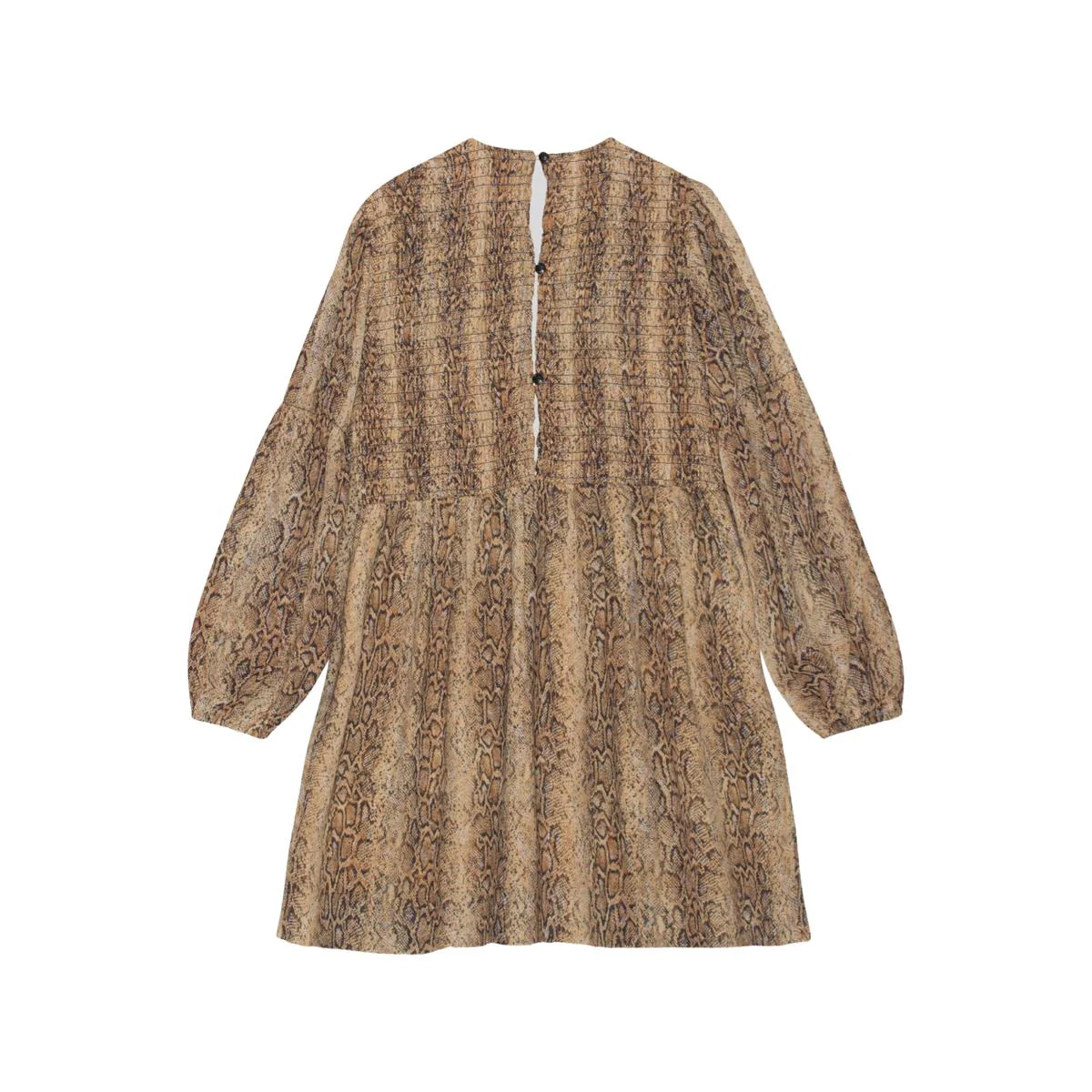Printed Light Crepe Smock Mini Dress - Image 2