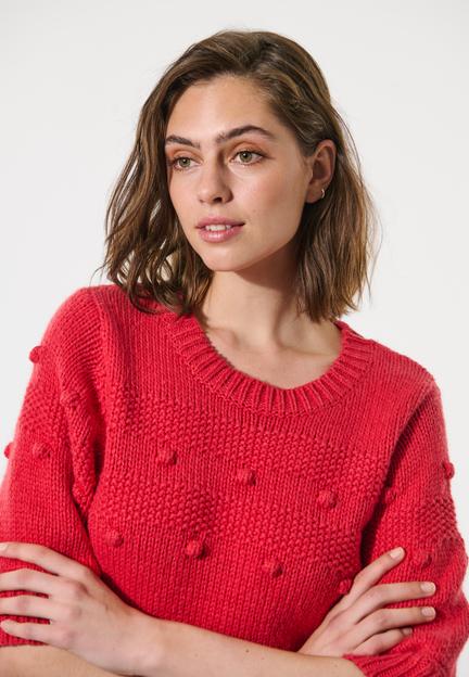 Rød NillaDea Short Sweater - Image 4