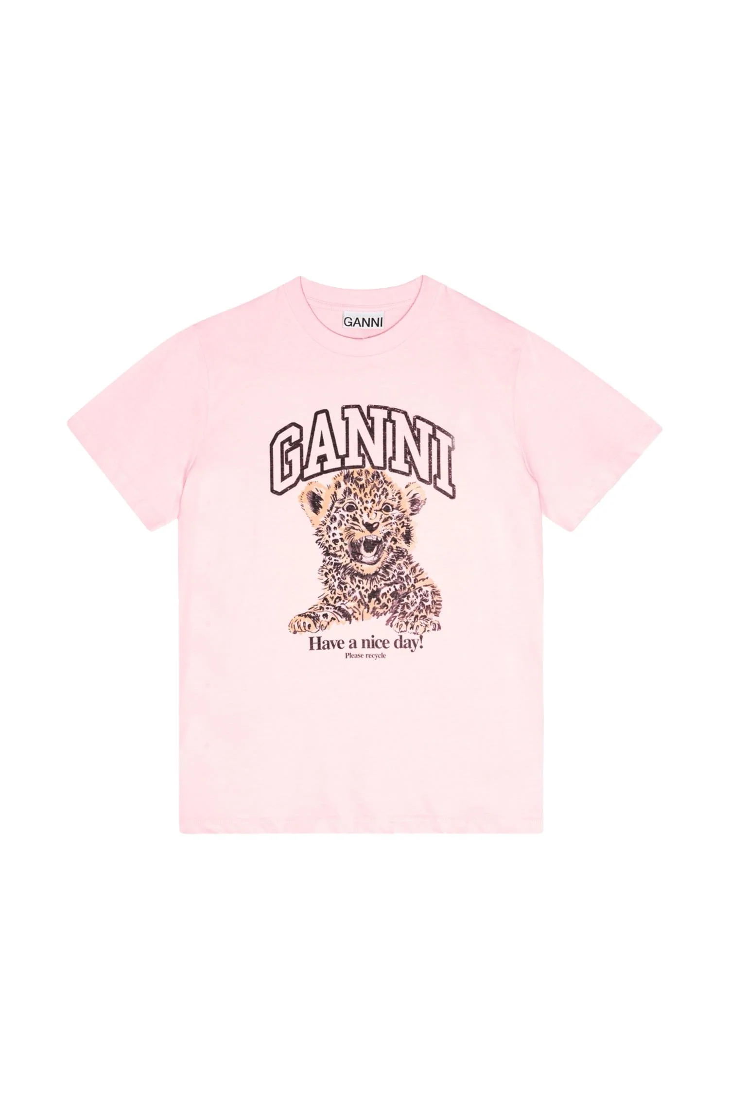 Rosa Basic Jersey Leopard Relaxed T-shirt