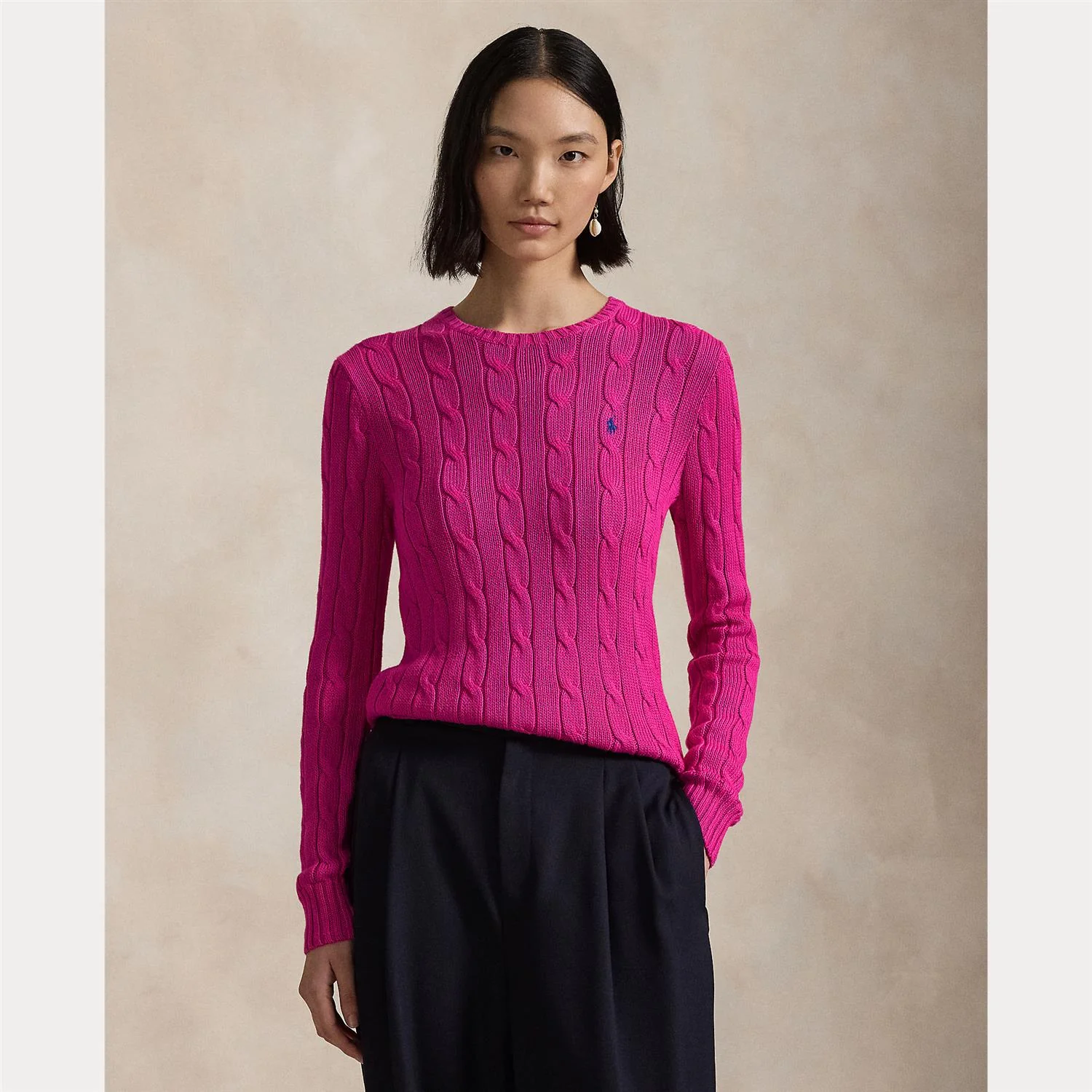 Rosa Cable Knit Cotton Sweater - Image 2