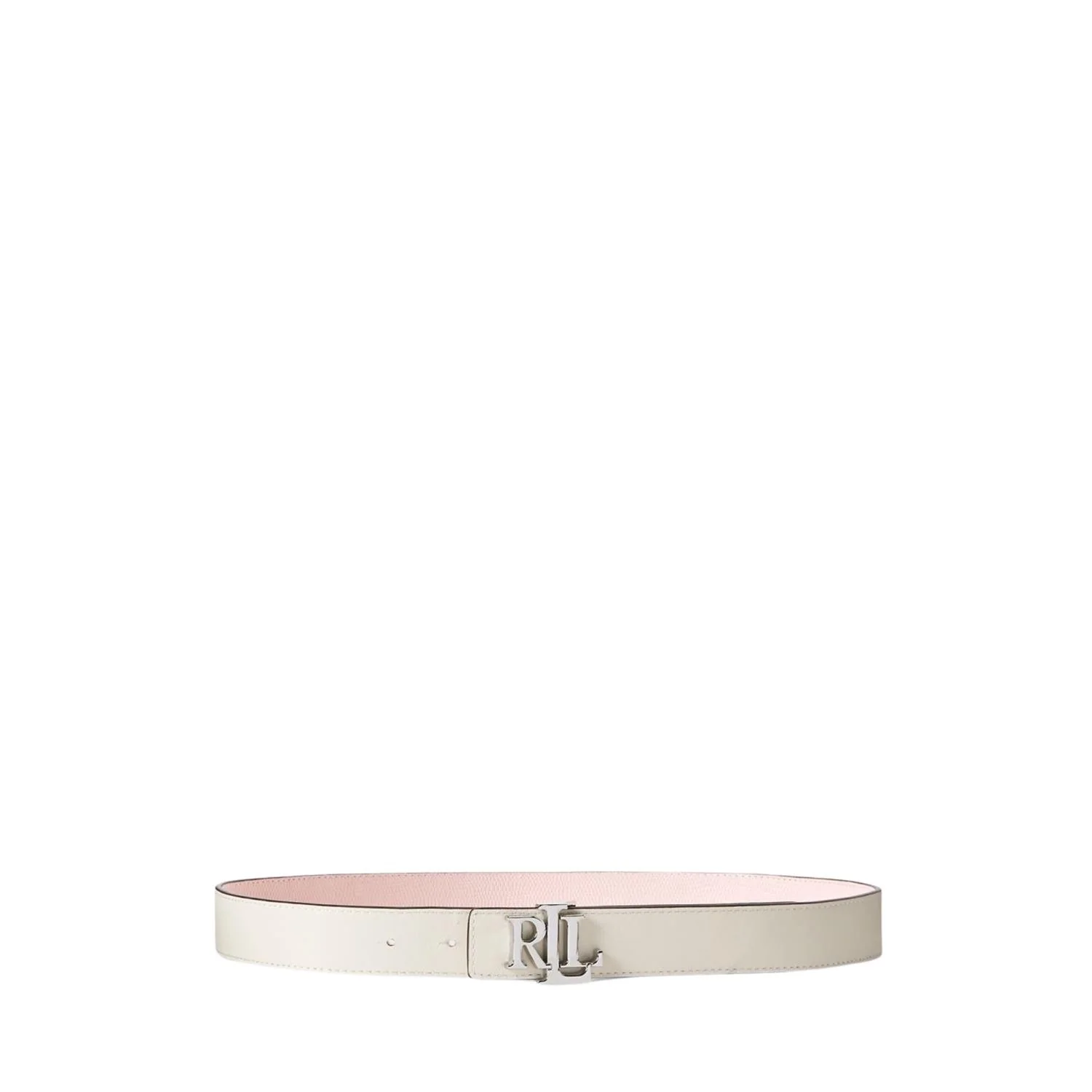 Rosa/hvitt Reversibelt belte 30 medium - Image 3