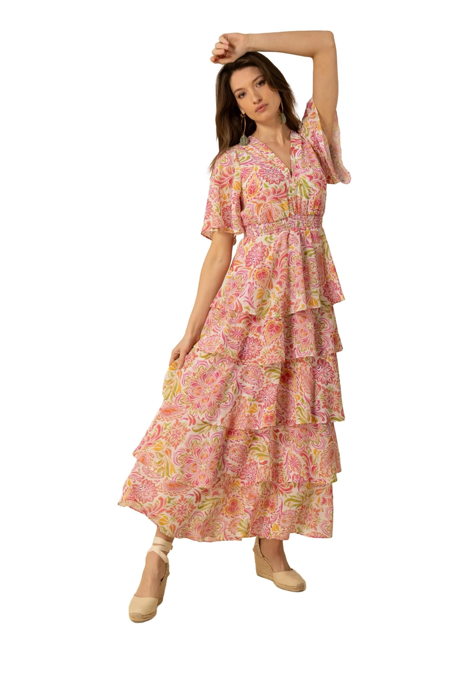 Rosa Karsyn Dress W Tiere Skirt - Image 2