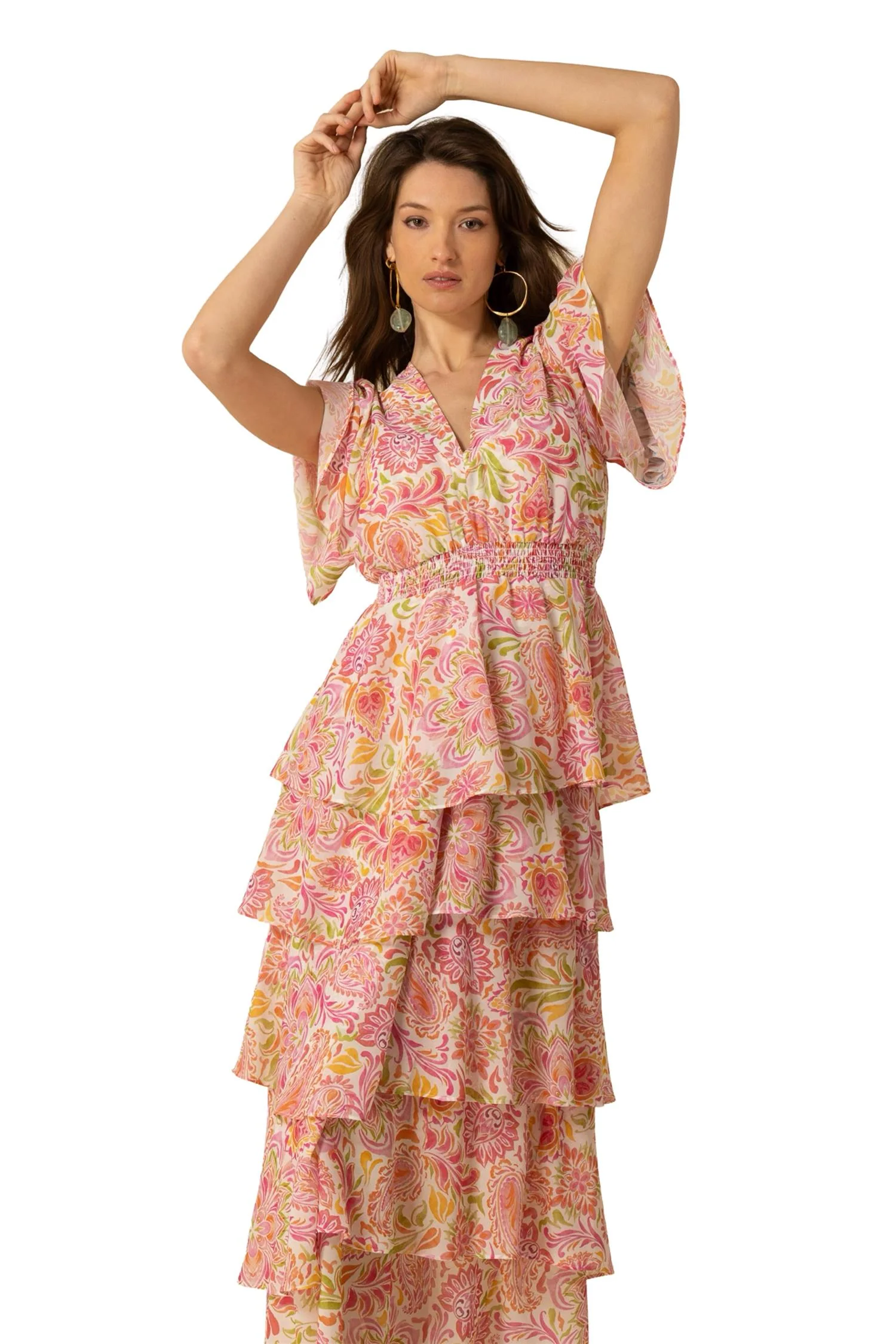 Rosa Karsyn Dress W Tiere Skirt - Image 4