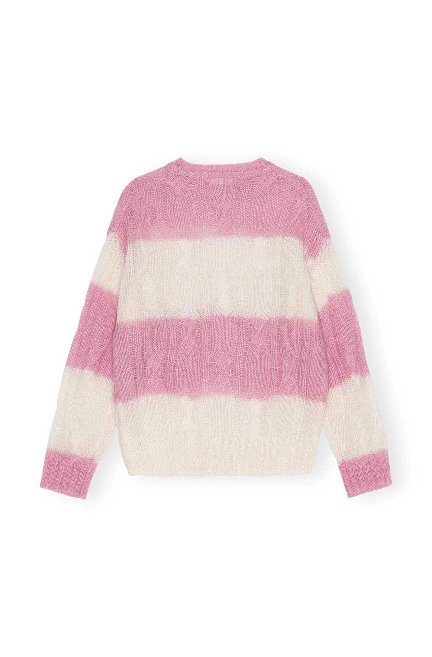 Rosa Mohair Striped Cable O-neck - Image 2
