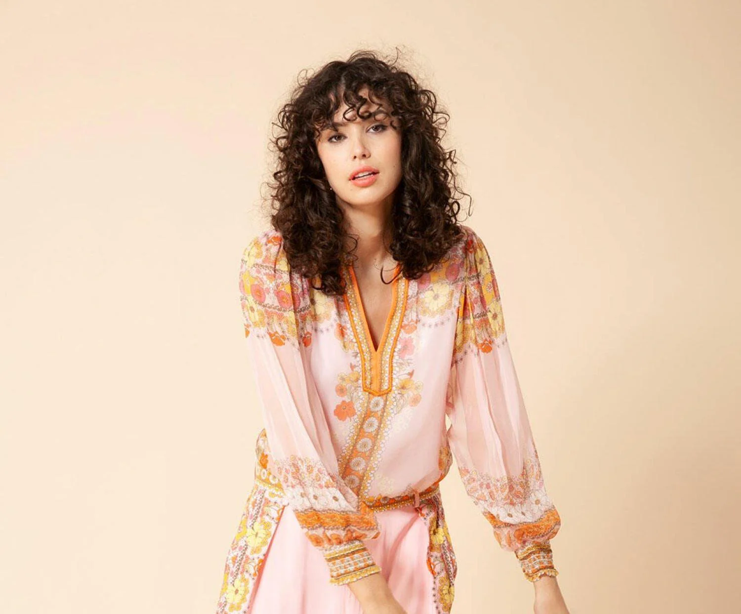 Rosa Nicola Silk Blouse w beading
