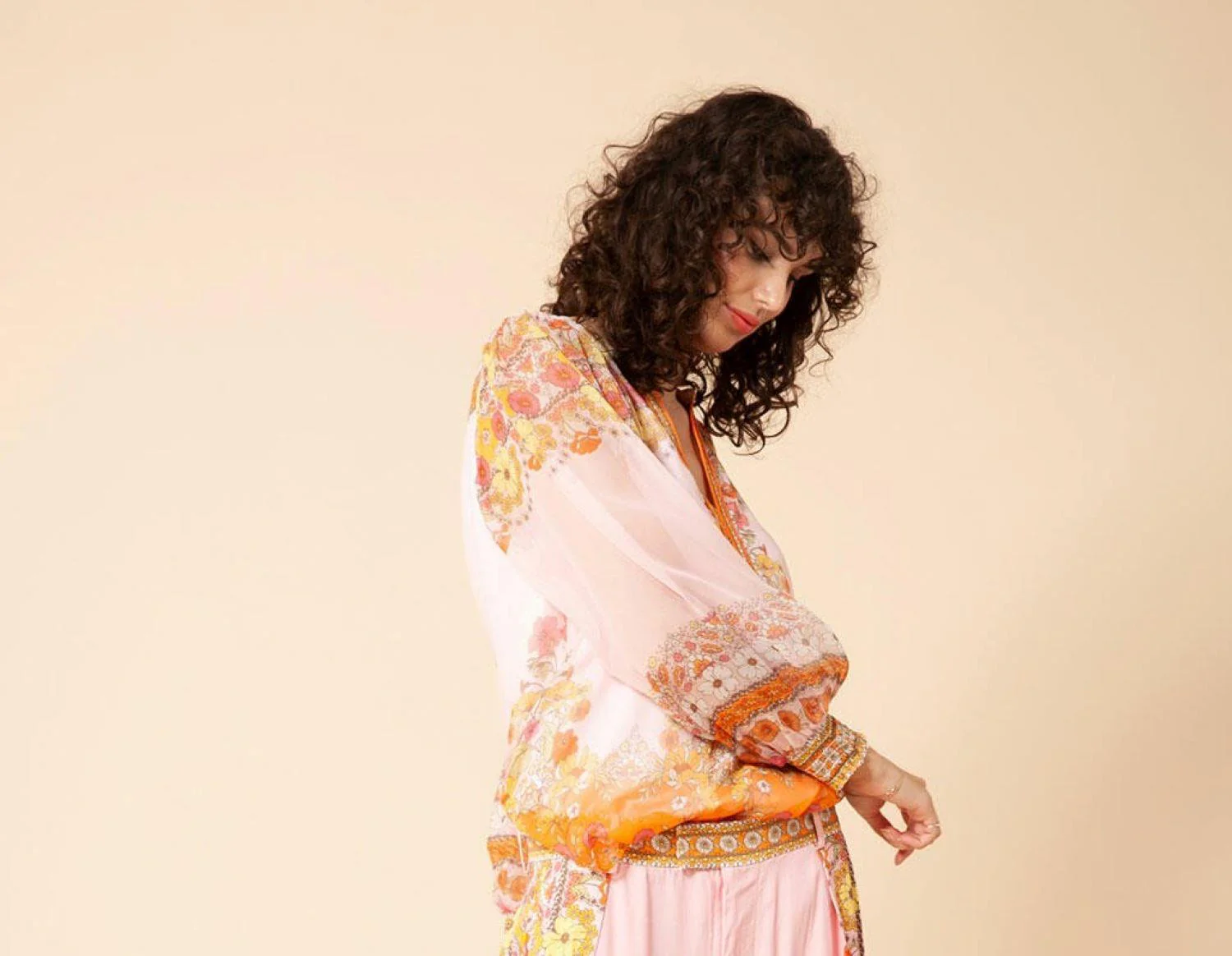 Rosa Nicola Silk Blouse w beading - Image 4