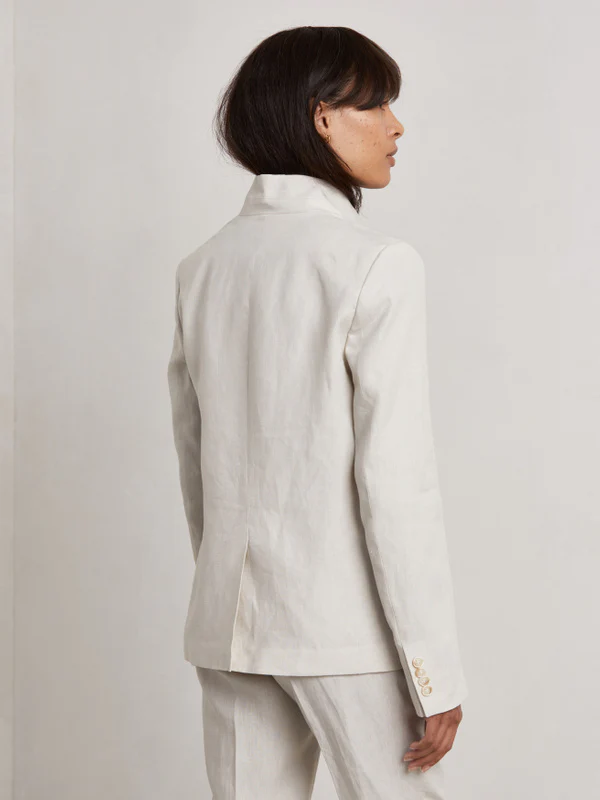Sand Bruno Linen Blazer - Image 3