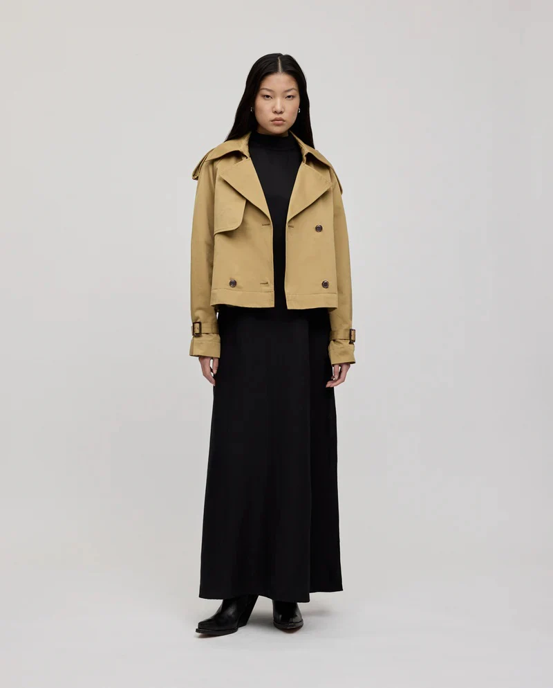 Sand Jessica Trench Jacket - Image 2