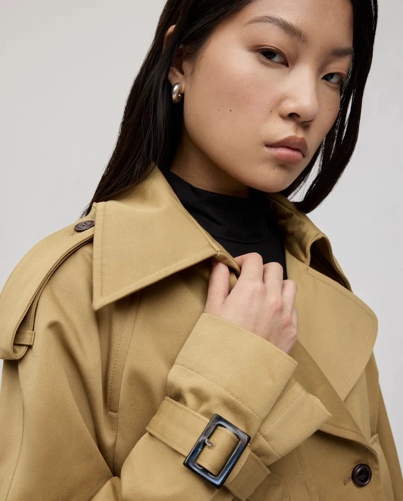 Sand Jessica Trench Jacket - Image 3
