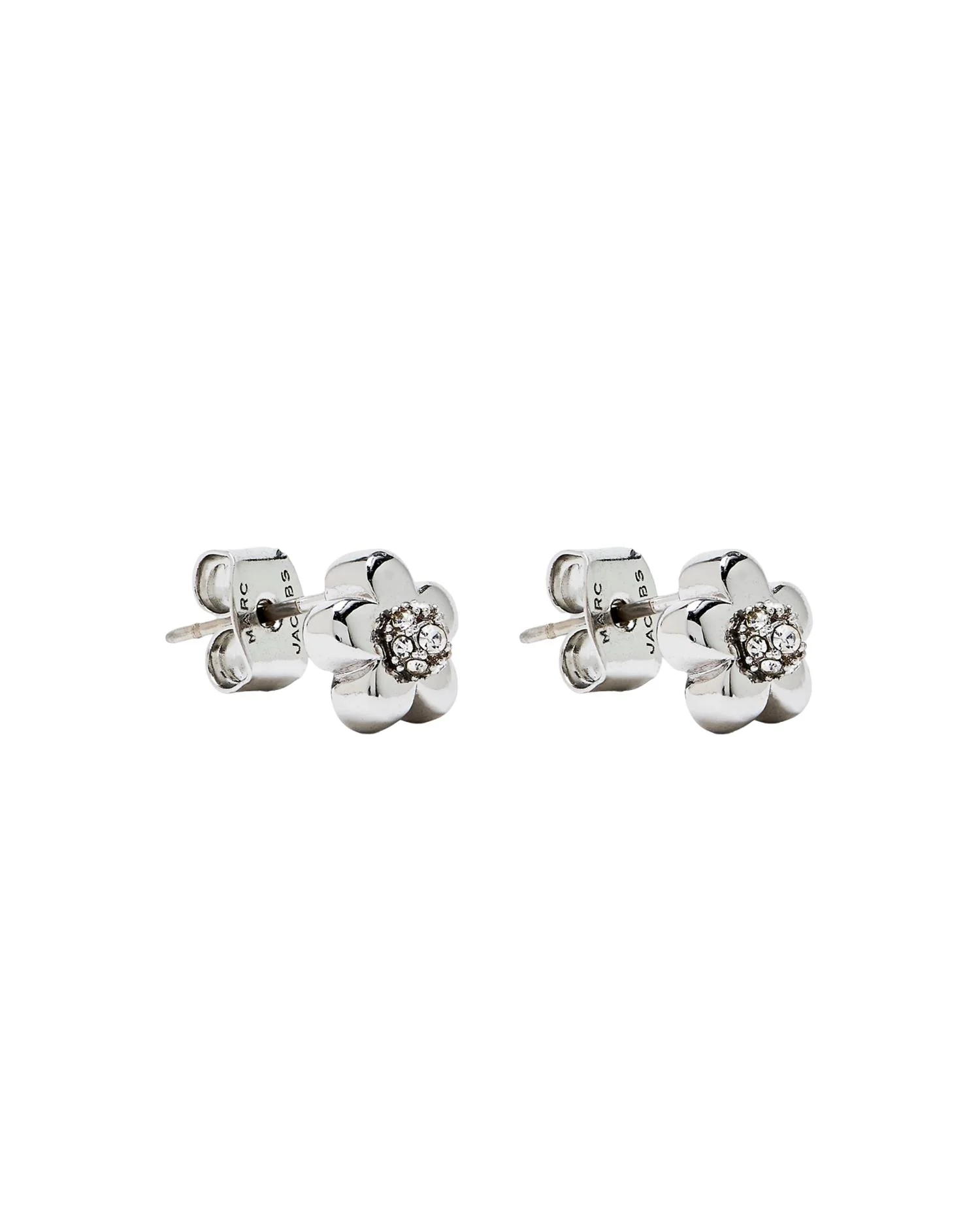 Silver/Cry Daisy Micro Earrings
