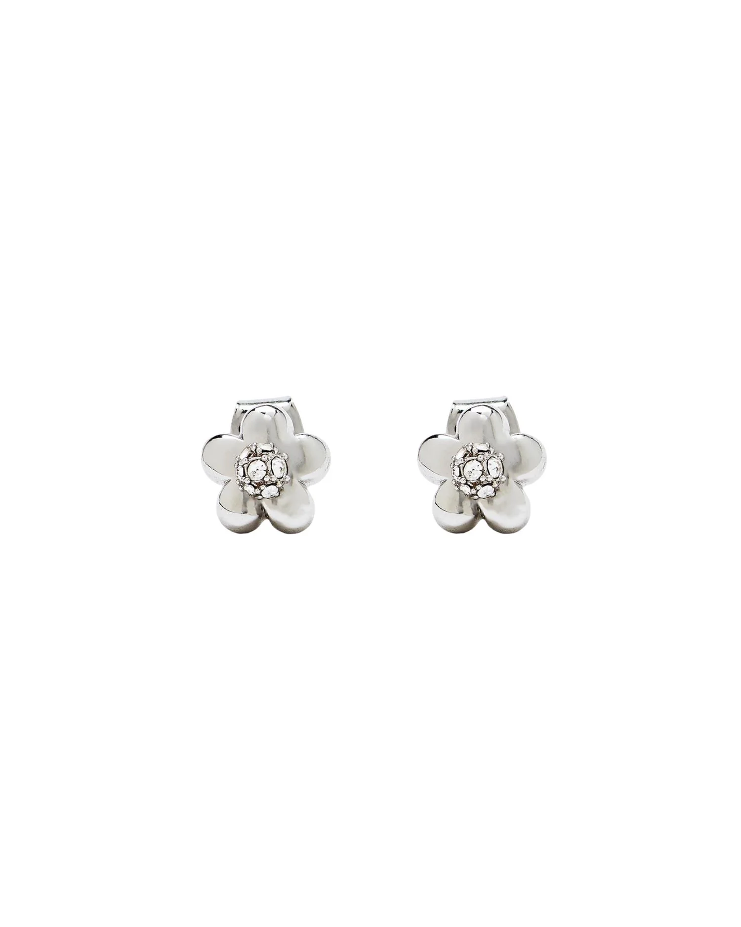 Silver/Cry Daisy Micro Earrings - Image 3