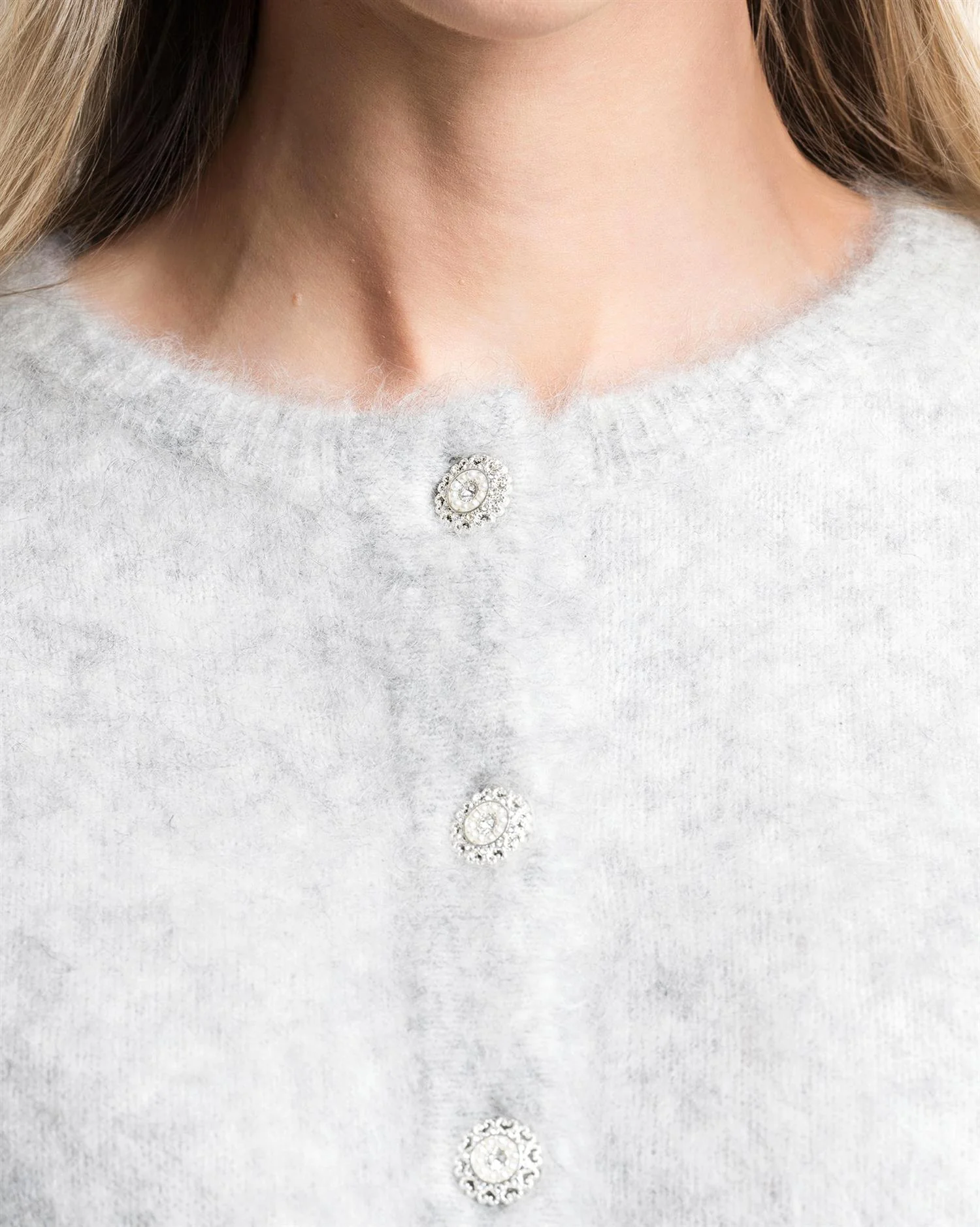 Silver Grey Sonia Cardigan - Image 3