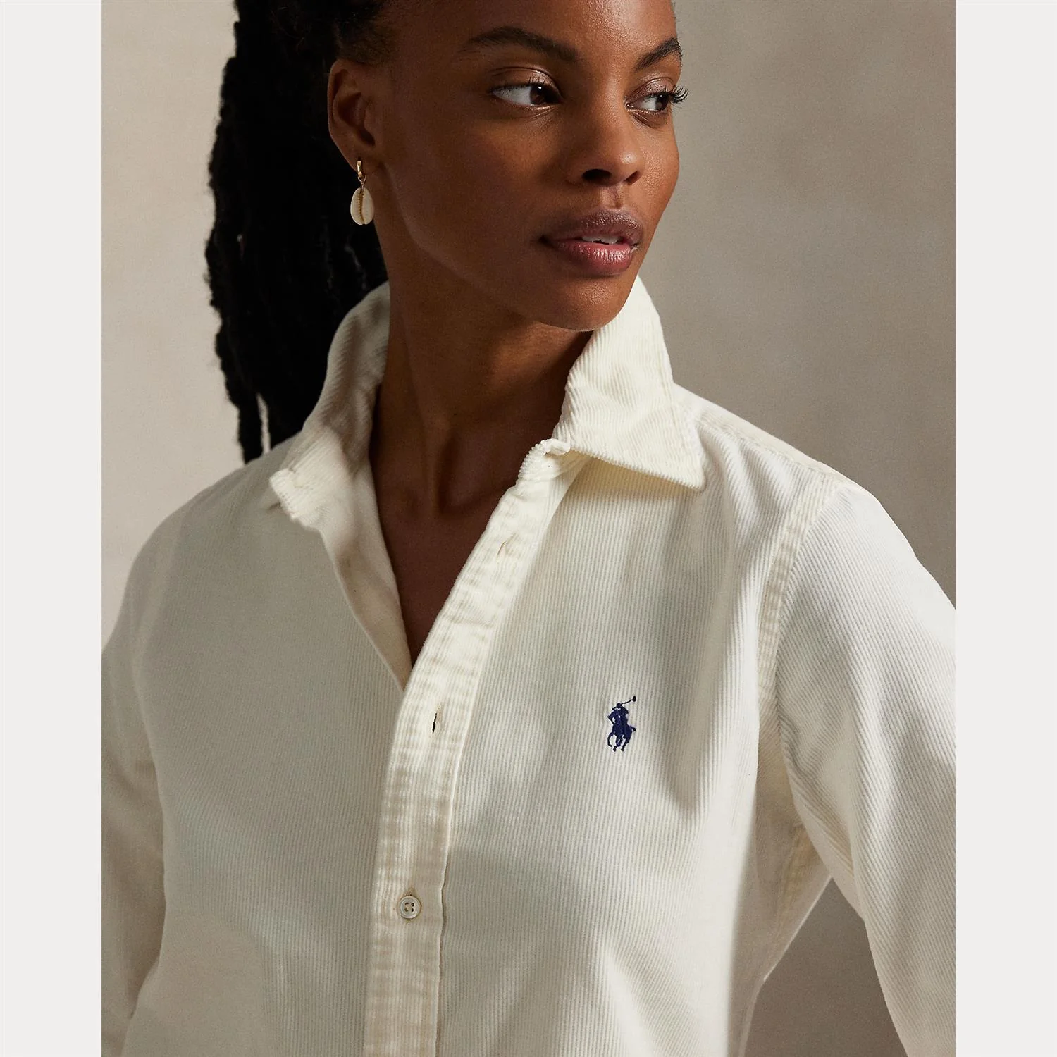 Slim Fit Corduroy Shirt - Image 5