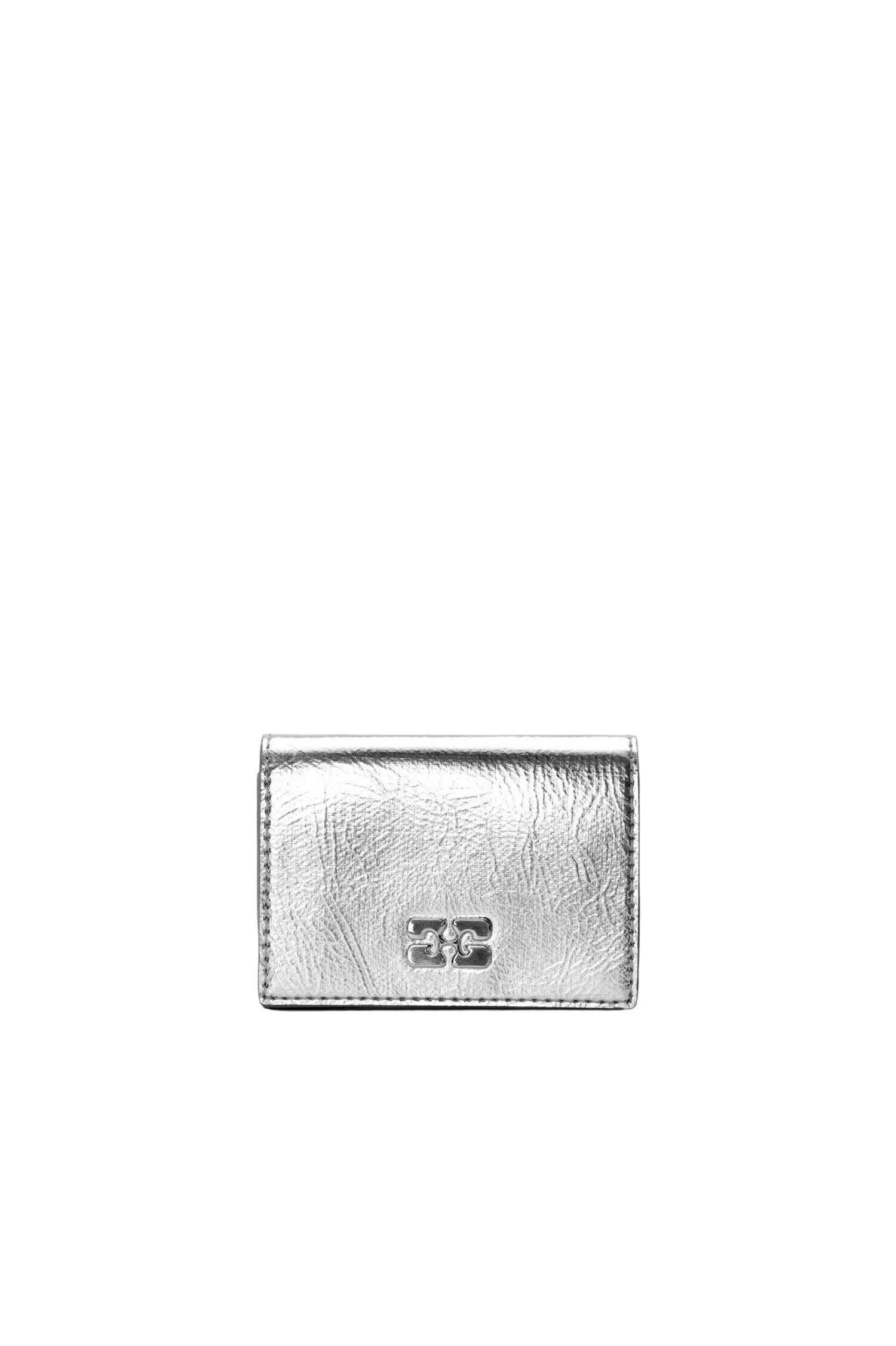 Sølv Bou Flap Card Holder Metallic