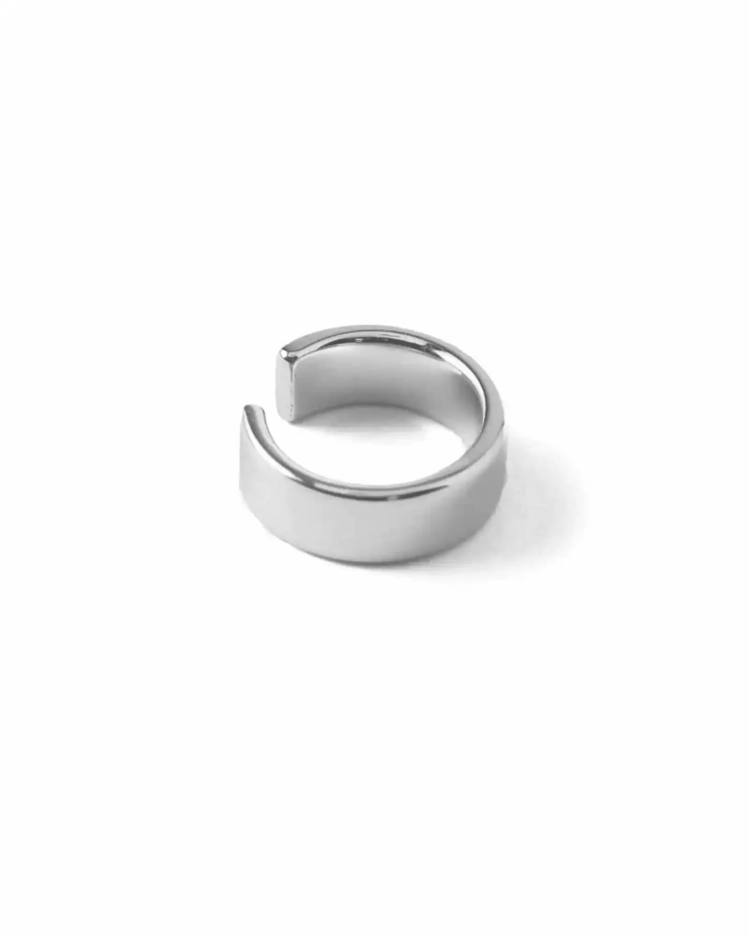 Sølv Chunkey Plaine Ear cuff