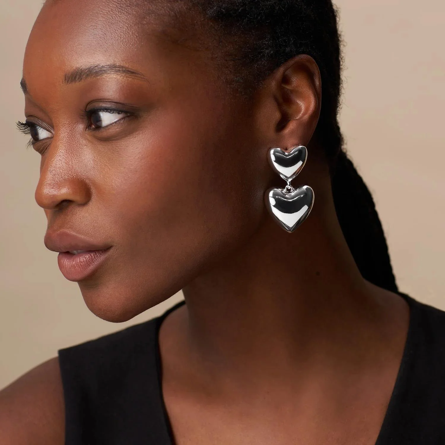 Sølv Statement Drop earring - Image 2