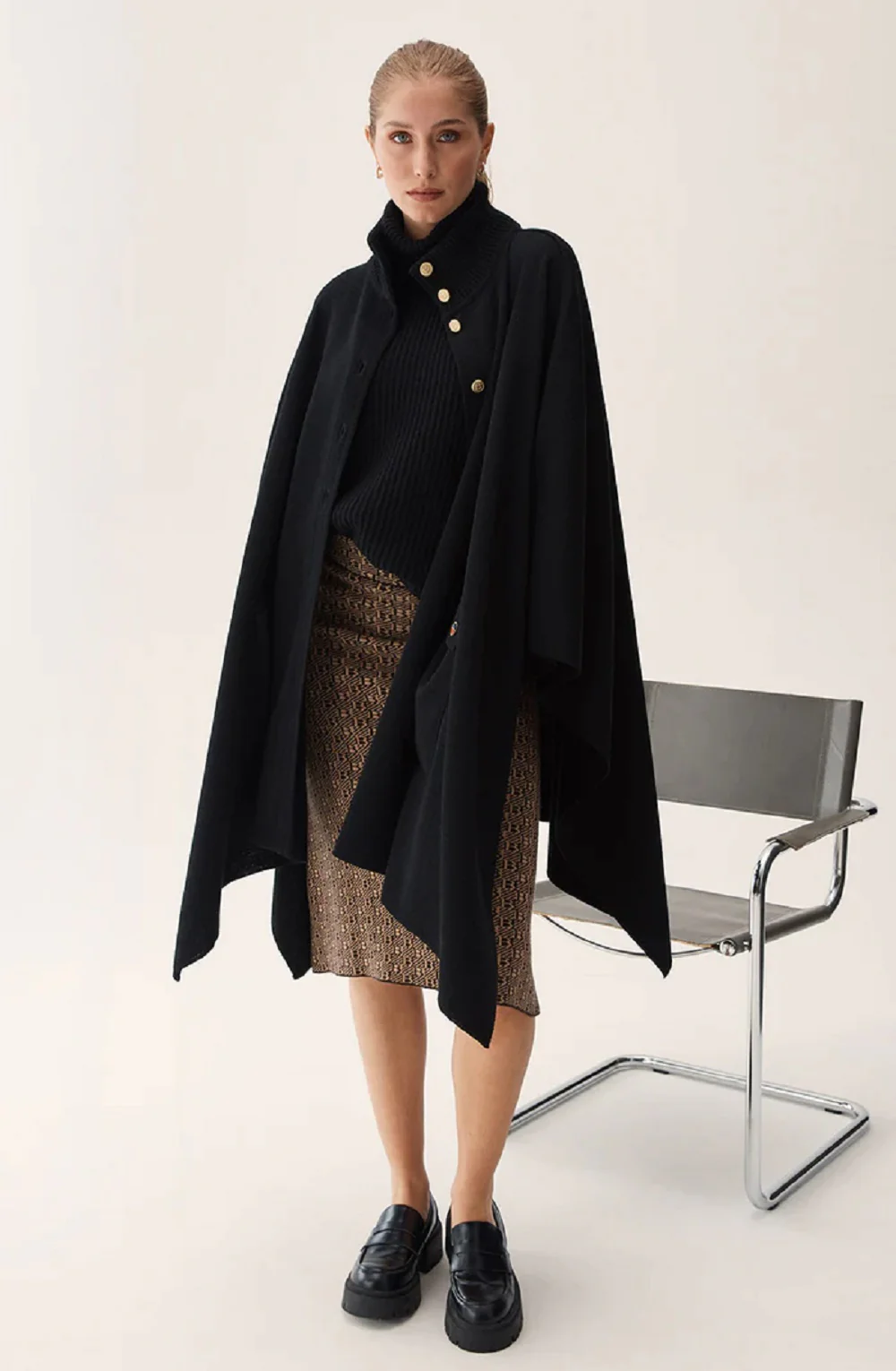 Sort Adora poncho - Image 3