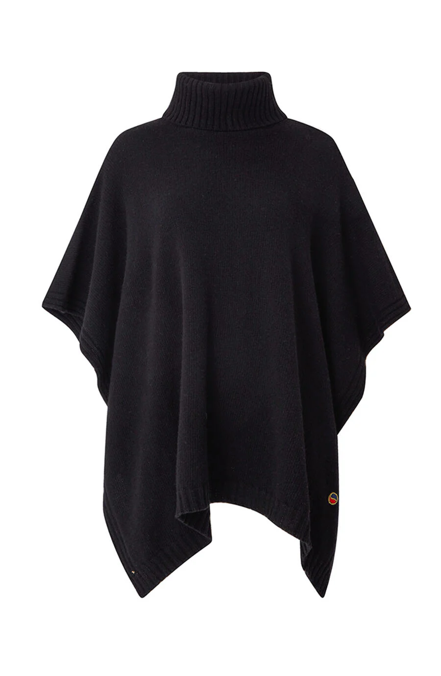 Sort Blenda poncho