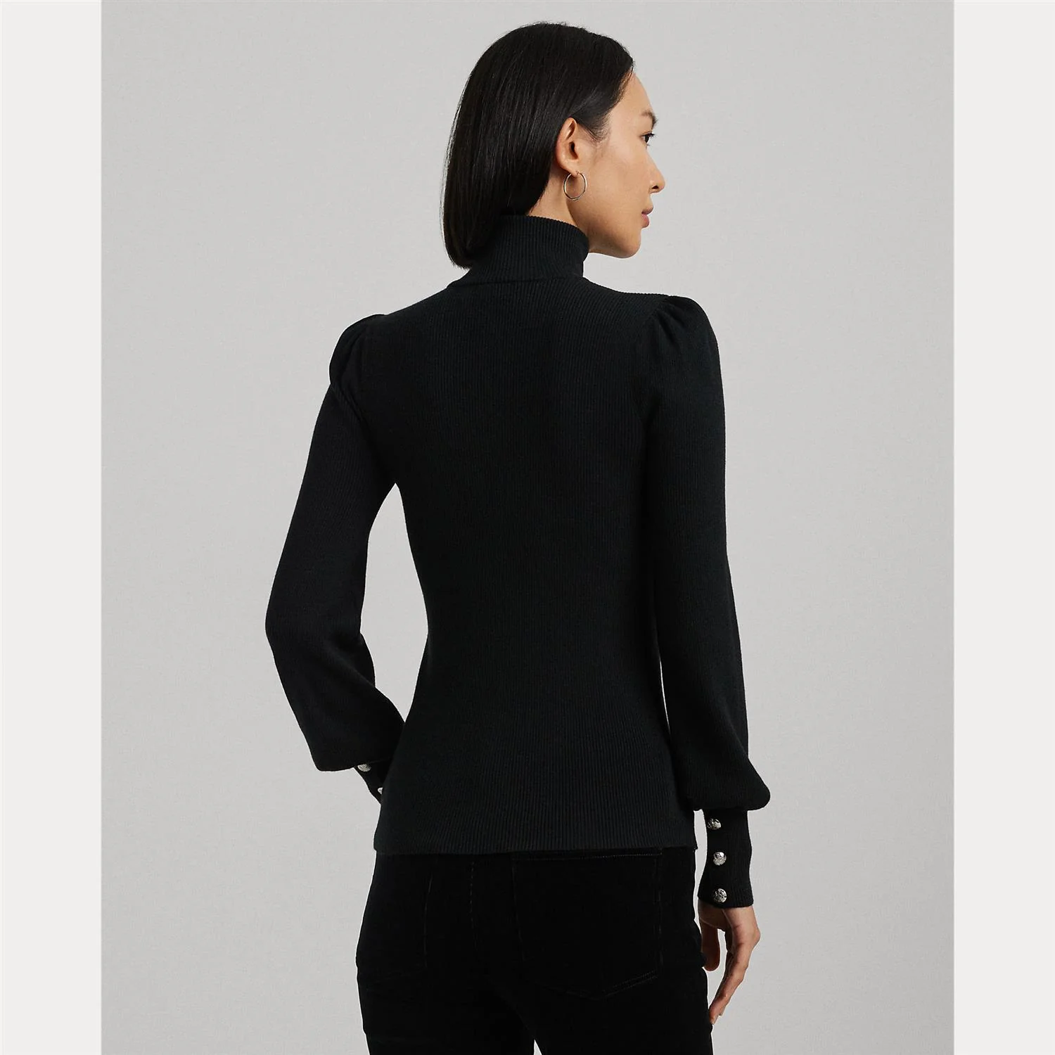 Sort Bottom Mockneck sweater - Image 4