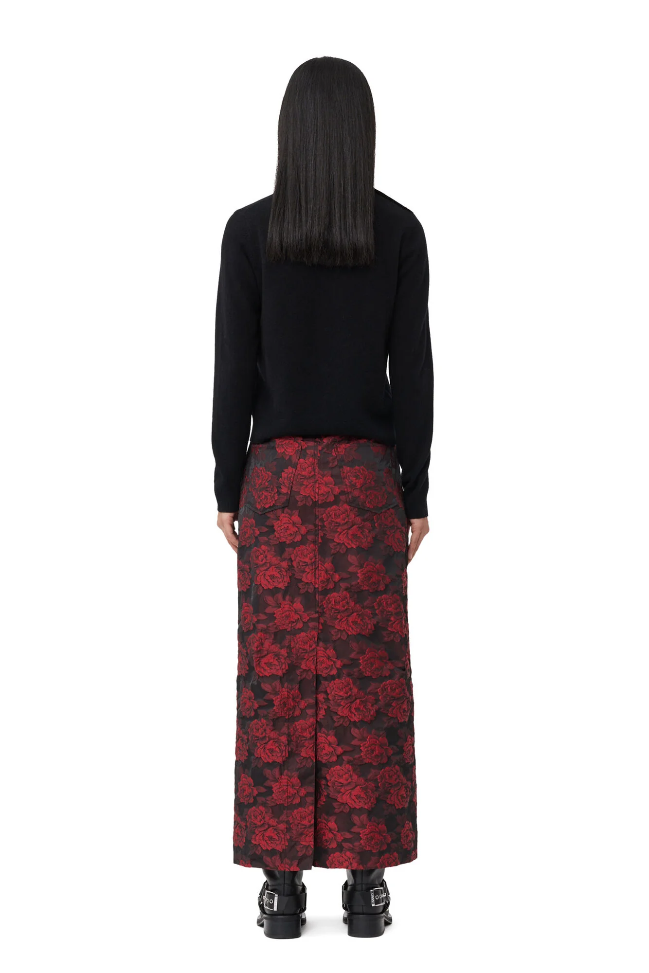 Sort Cashmere Mix O-Neck Pullover - Image 4