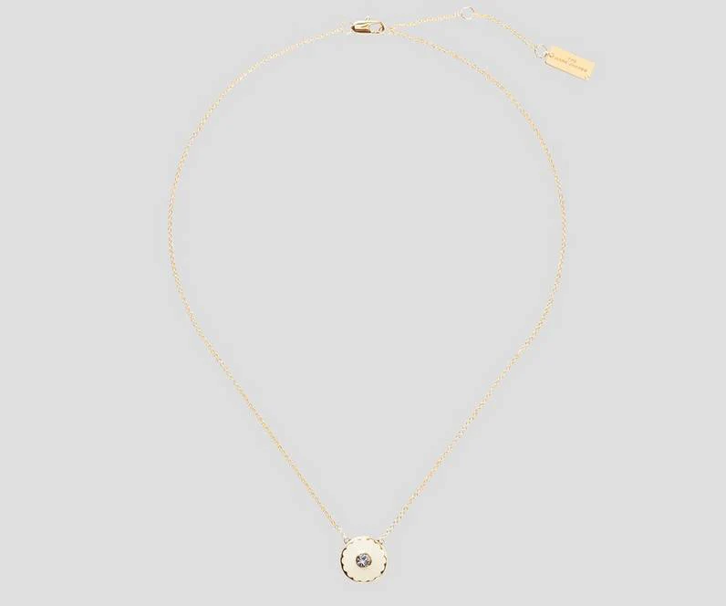 Sort/cream The Medallion Pendant - Image 5