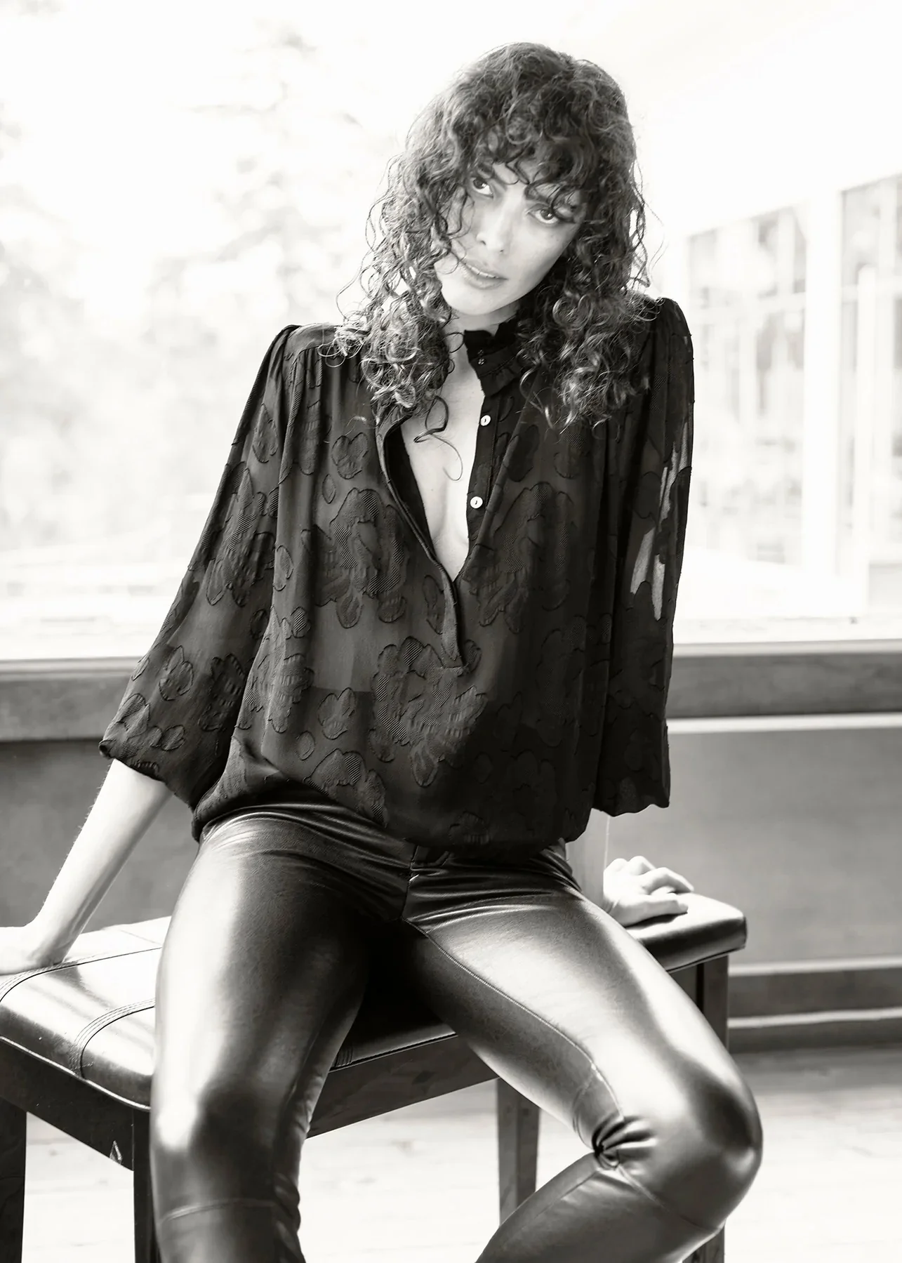 Sort Denise Blouse - Image 2